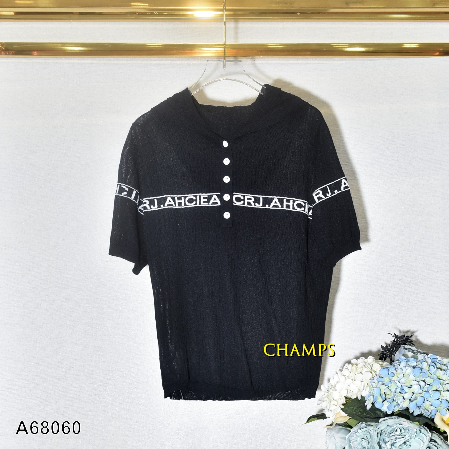 ÁO LEN ĐEN NÓN 68060