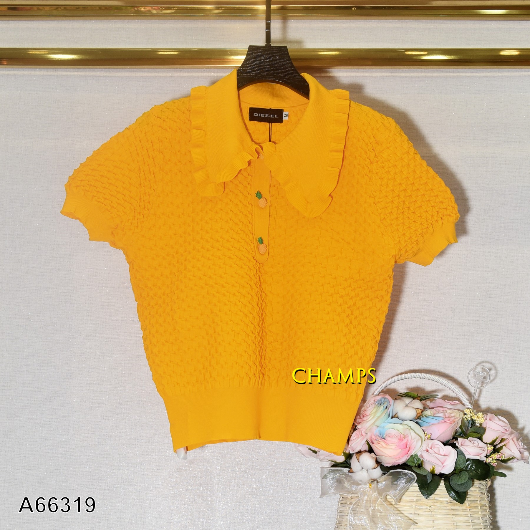 ÁO LEN VÀNG NÚT TRÁI THƠM 66319