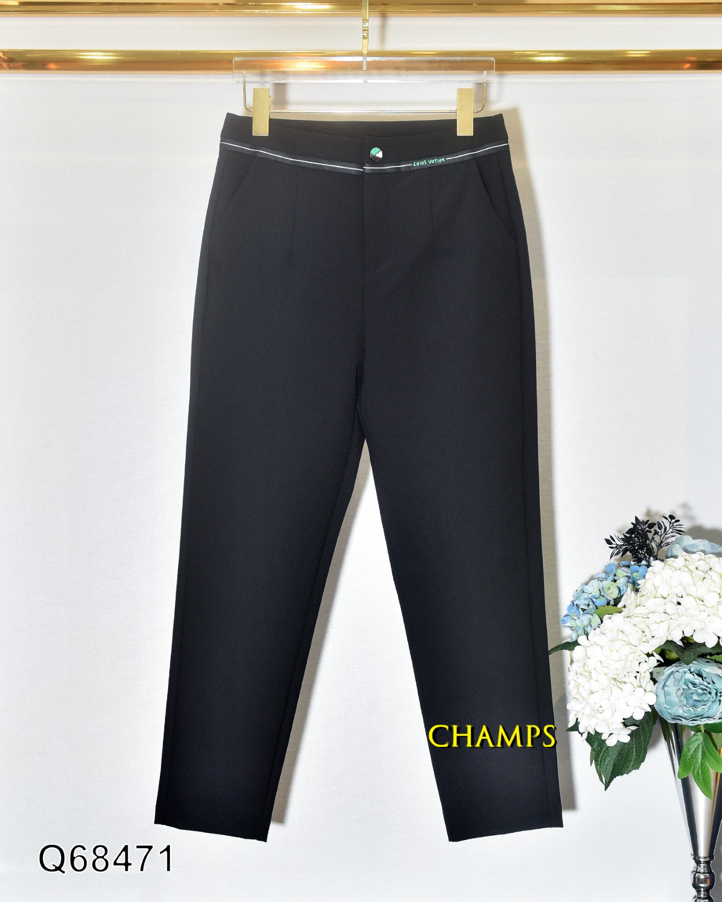 QUẦN TÂY ĐEN VIỀN LƯNG ĐEN 68471