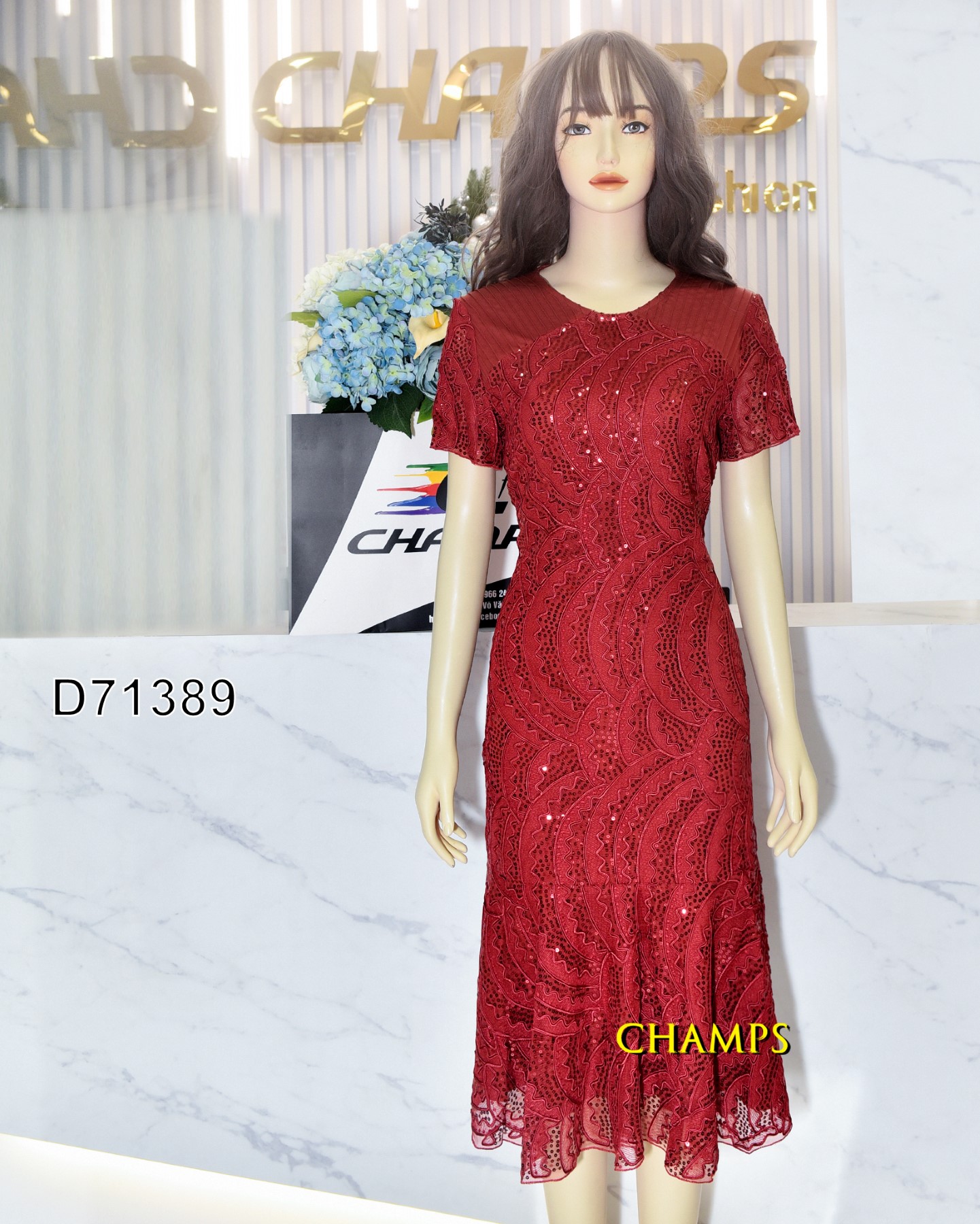 ĐẦM KAREN KUNLING ĐỎ CƯỜM 71389