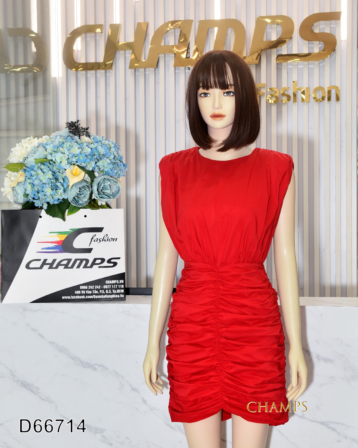 ĐẦM ĐỎ NHÚNG XÔ 66714