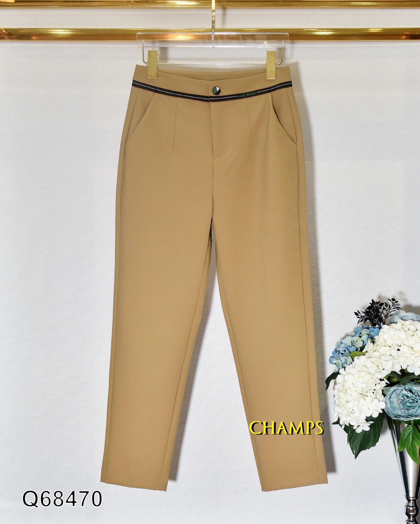 QUẦN TÂY KEM VIỀN LƯNG ĐEN 68470