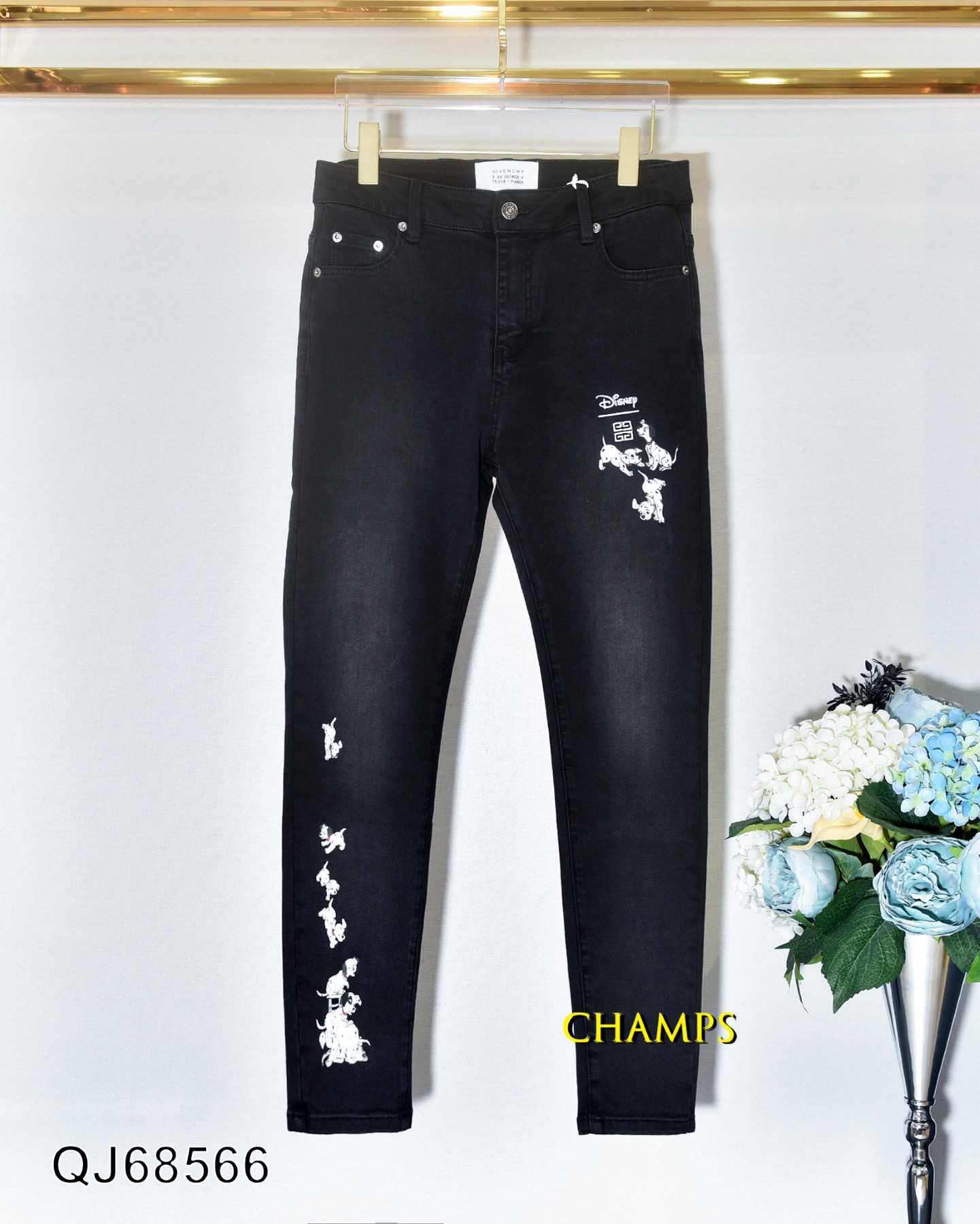 QUẦN JEAN ĐEN XÁM GIVENCHY 68566