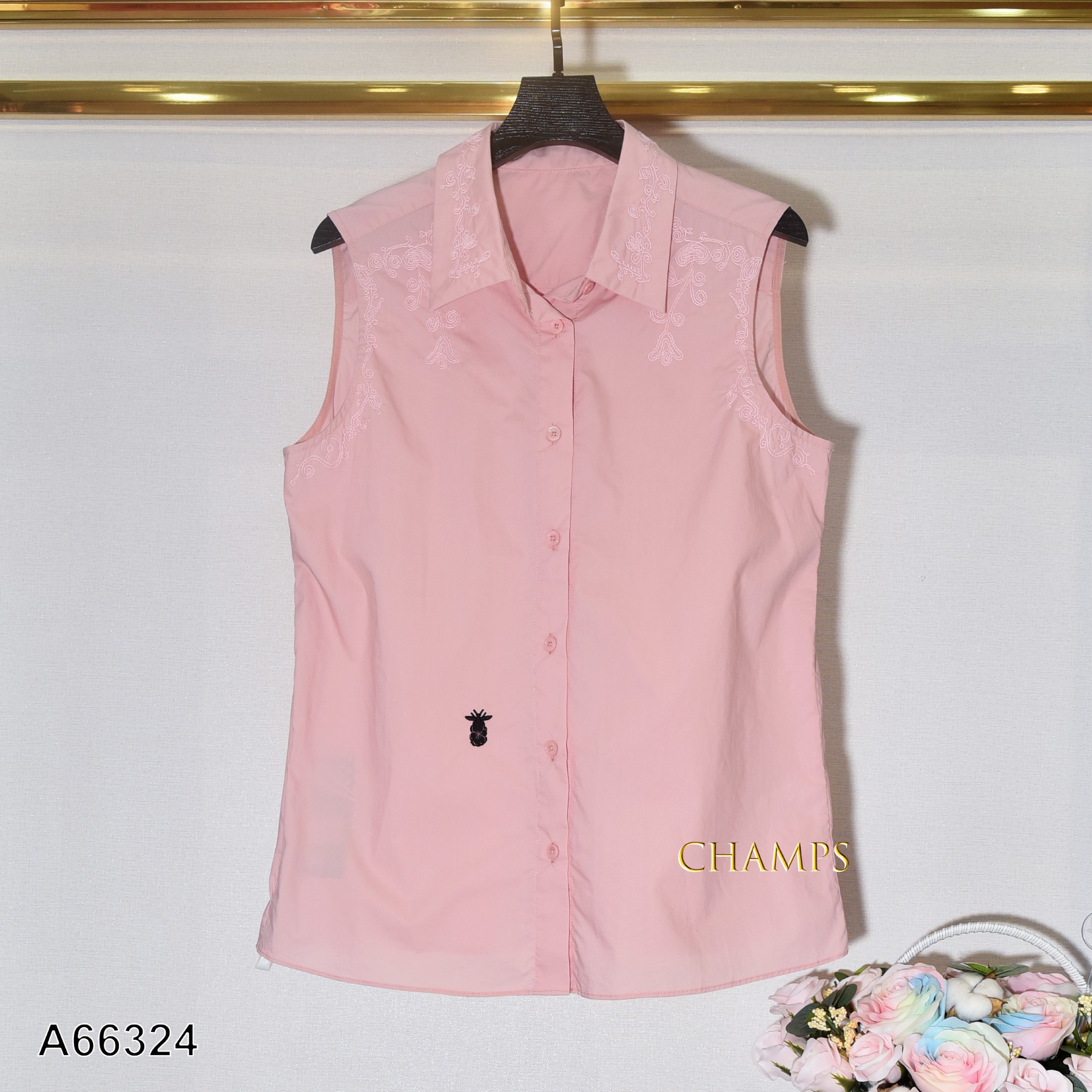 ÁO HỒNG THÊU DIOR 66324