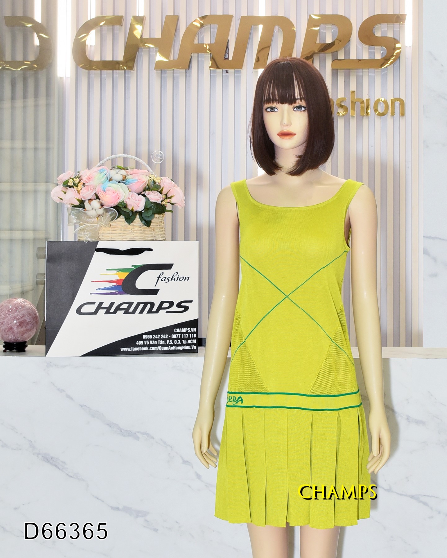 ĐẦM LEN VÀNG BÈO 66365