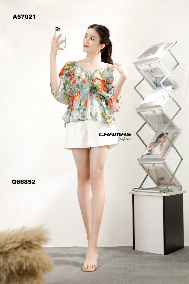 ÁO LỤA XANH 57021