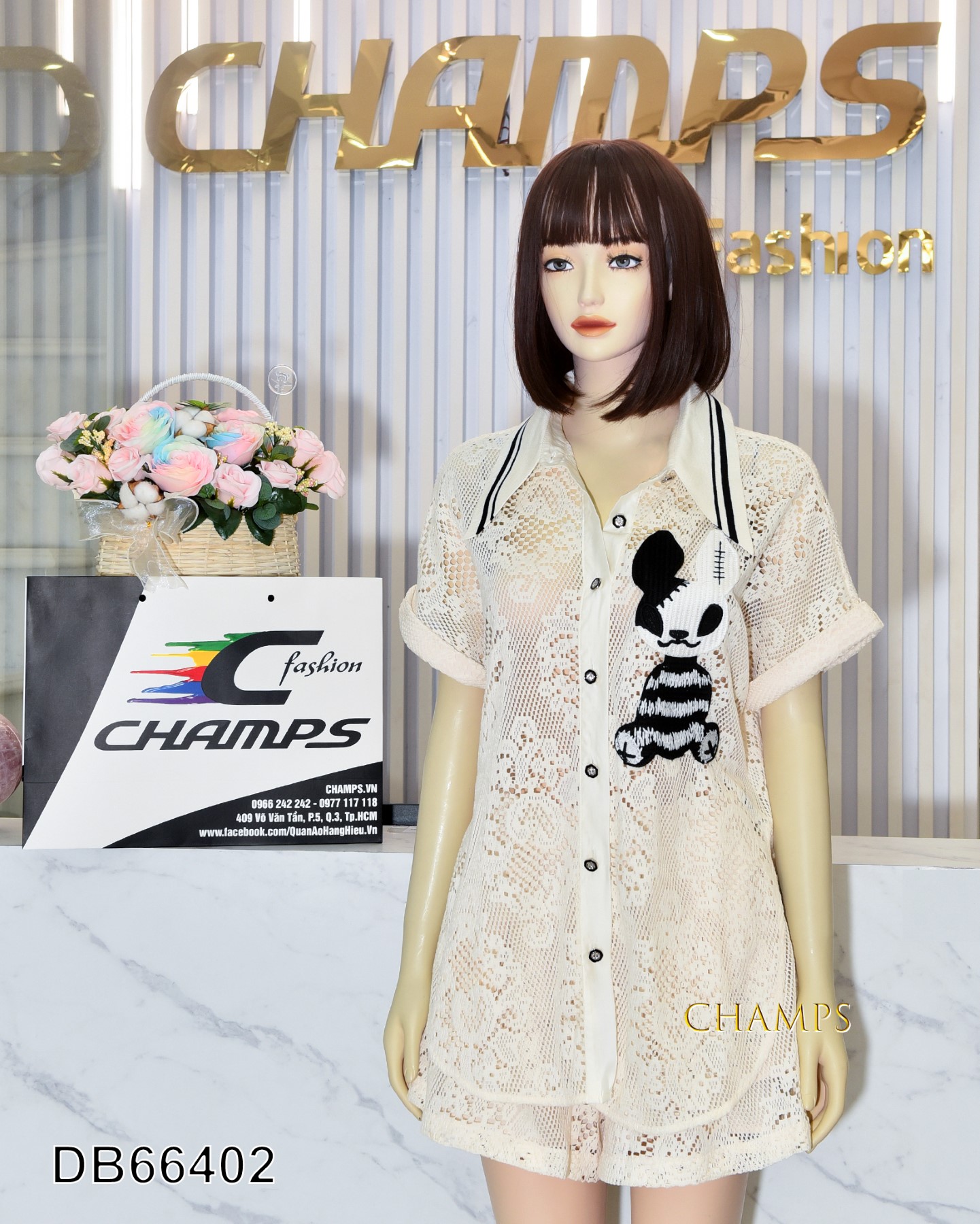 BỘ REN KEM HÌNH THỎ 66402