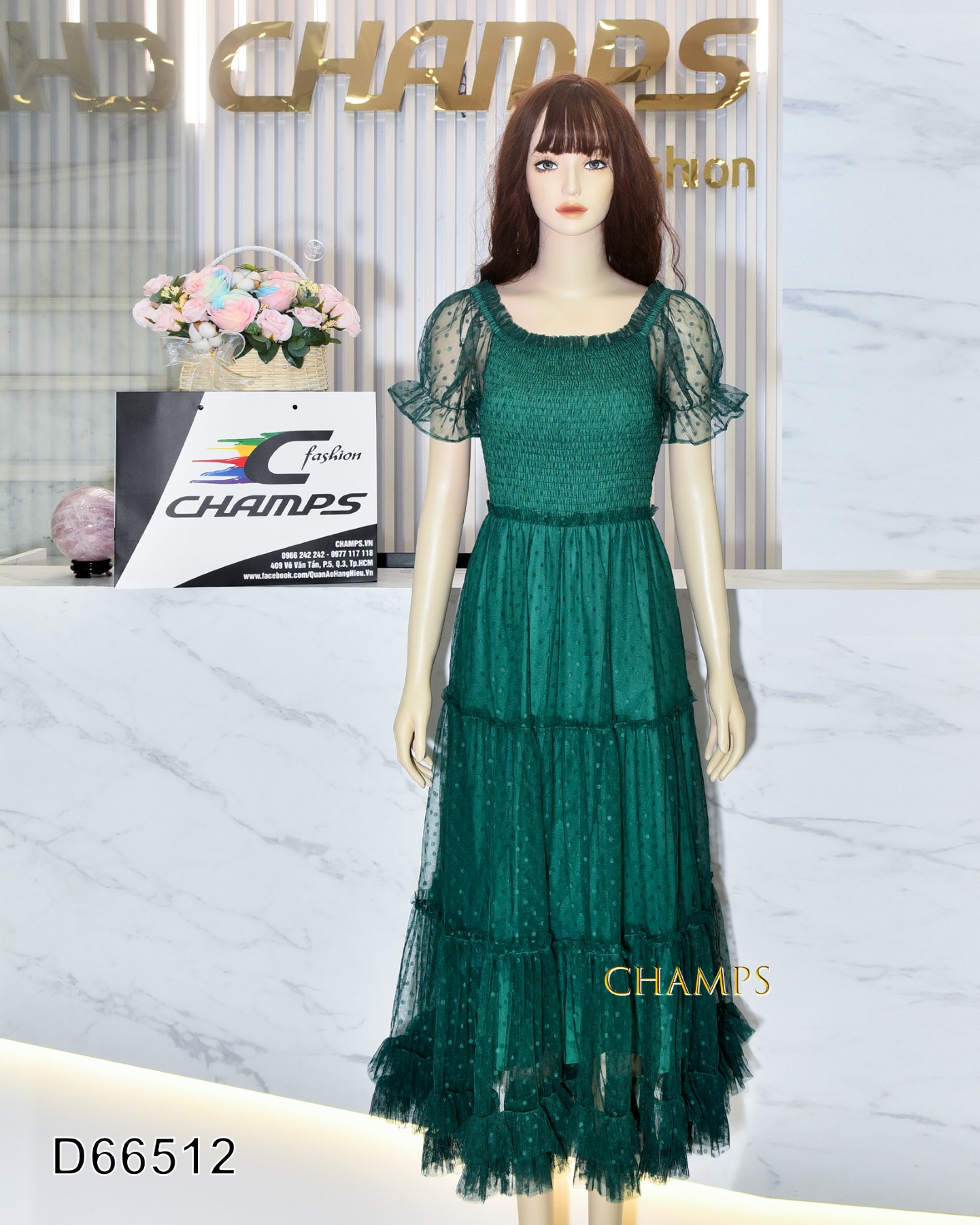 ĐẦM LƯỚI BI XANH DÀI 66512