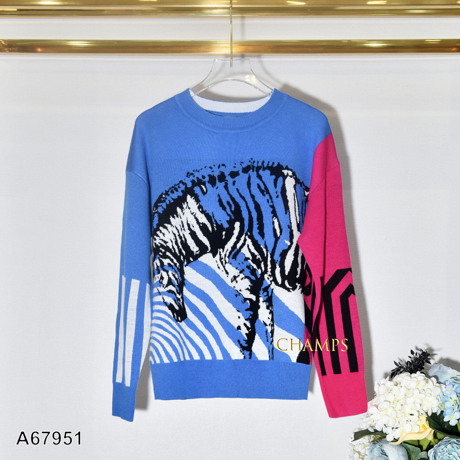 ÁO LEN TAY DÀI DIOR XANH 67951