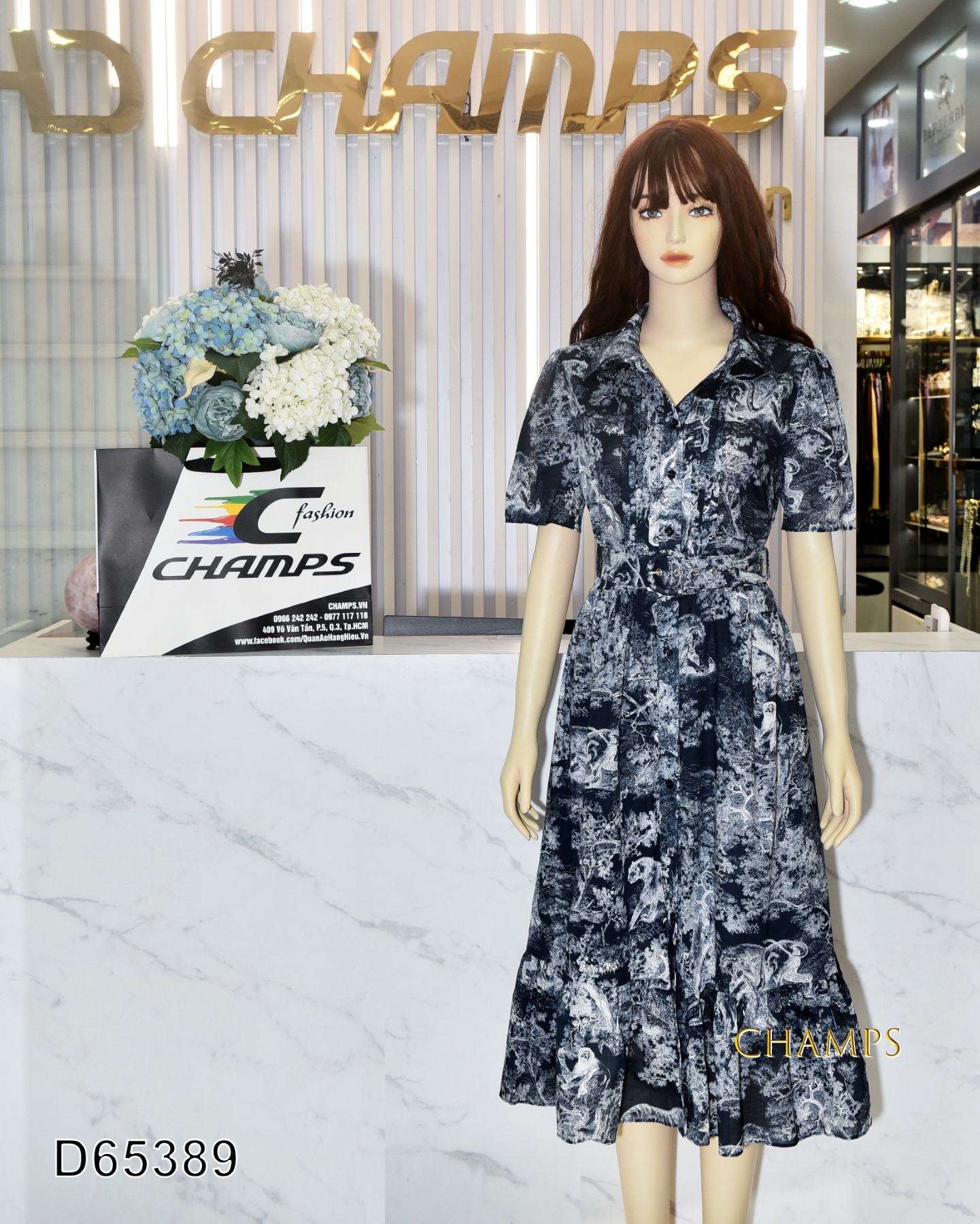 ĐẦM XANH DIOR +DN 65389