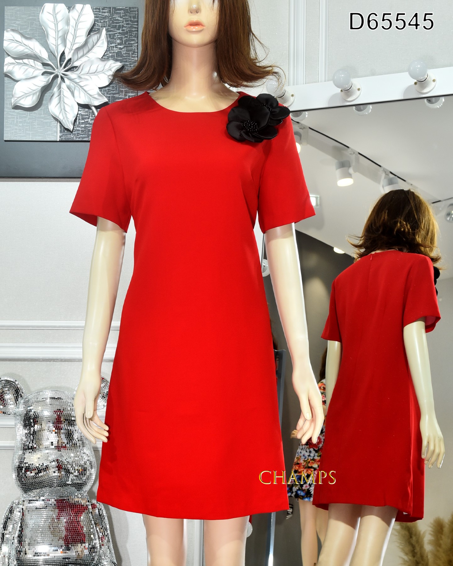 ĐẦM SUÔN ĐỎ HOA 65545