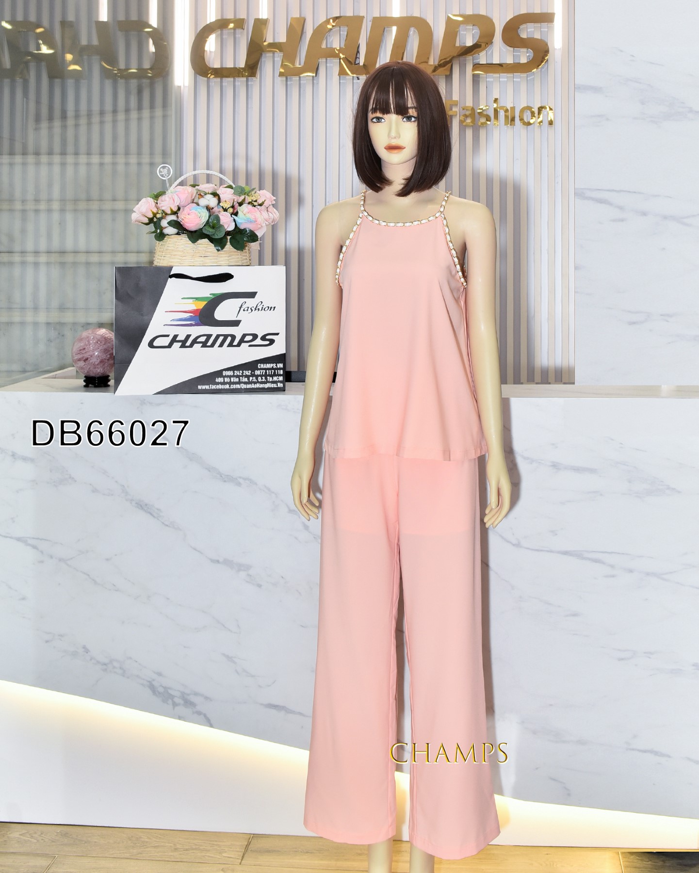 BỘ YẾM HỒNG +QUẦN SUÔN 66027