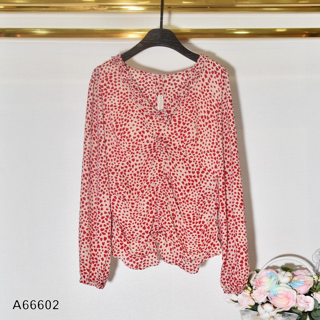 ÁO LỤA TIM ĐỎ 66602