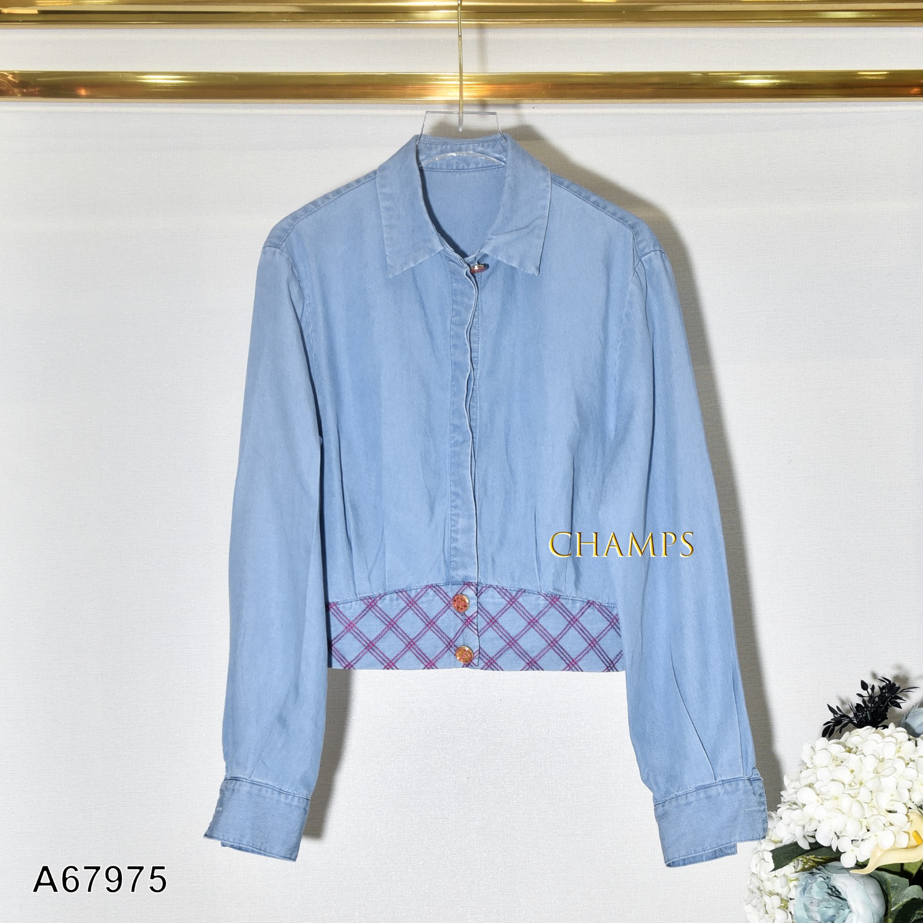ÁO JEAN SƠ MI LỬNG MỀM 67975