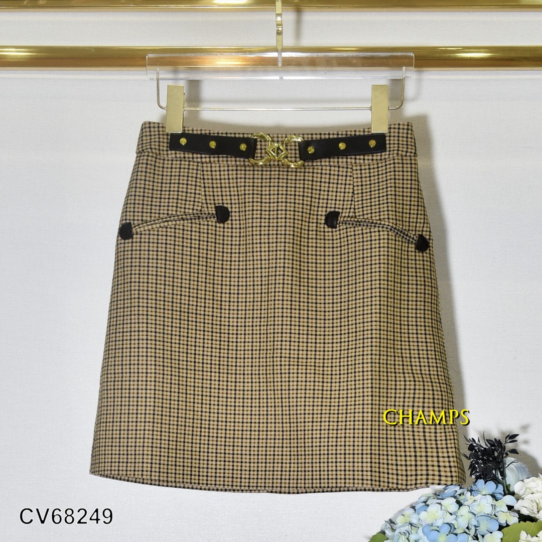CHÂN VÁY CARO NÂU 68249