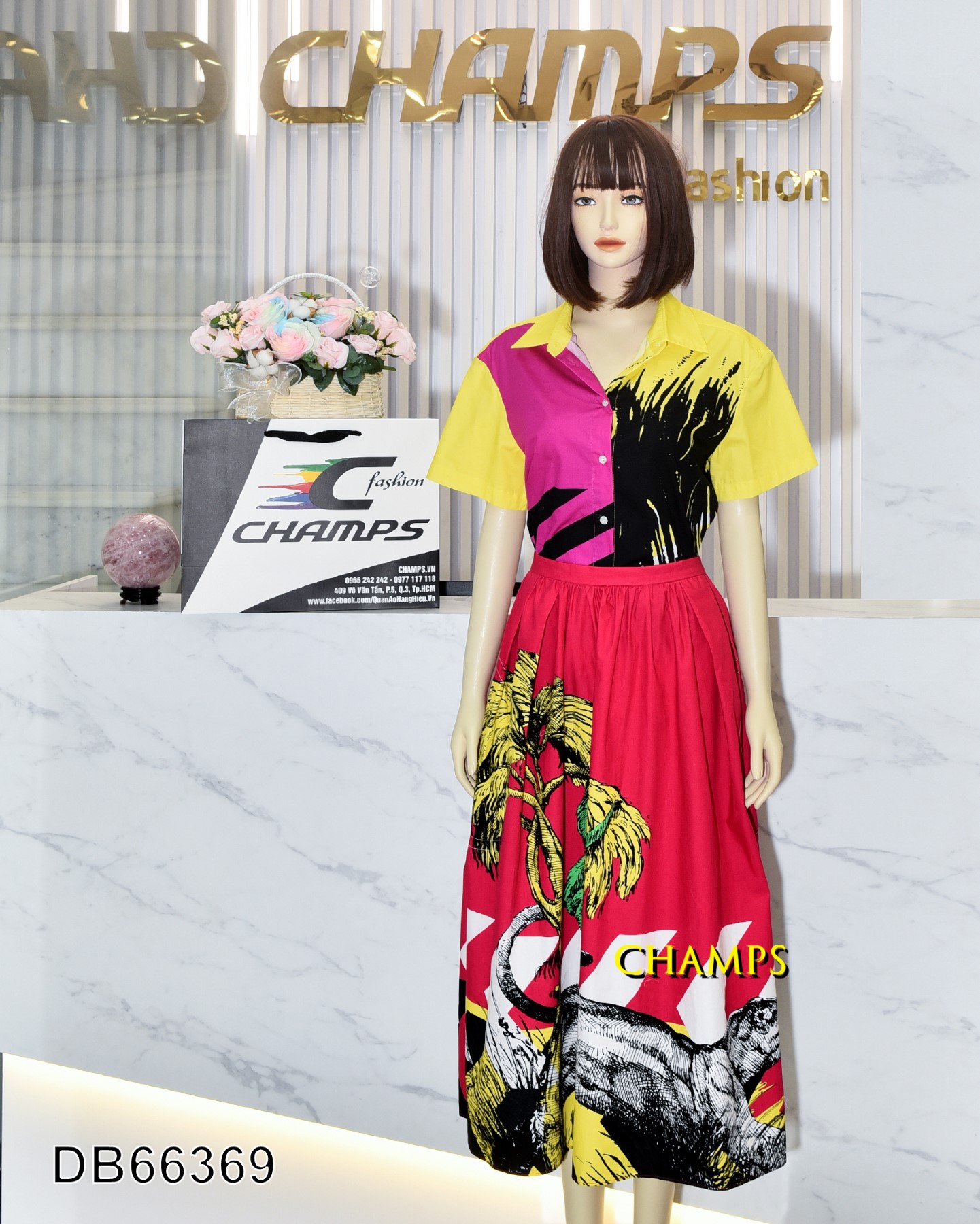 BỘ XÔ DIOR VÀNG HỒNG +CV 66369