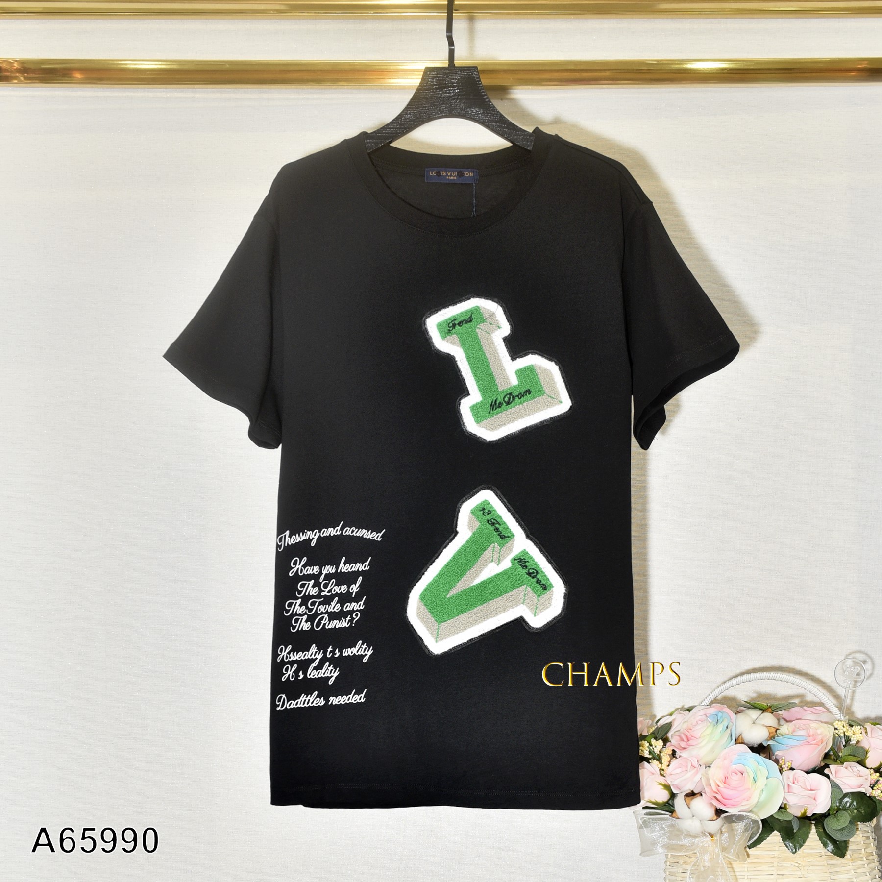 ÁO THUN ĐEN LV 65990