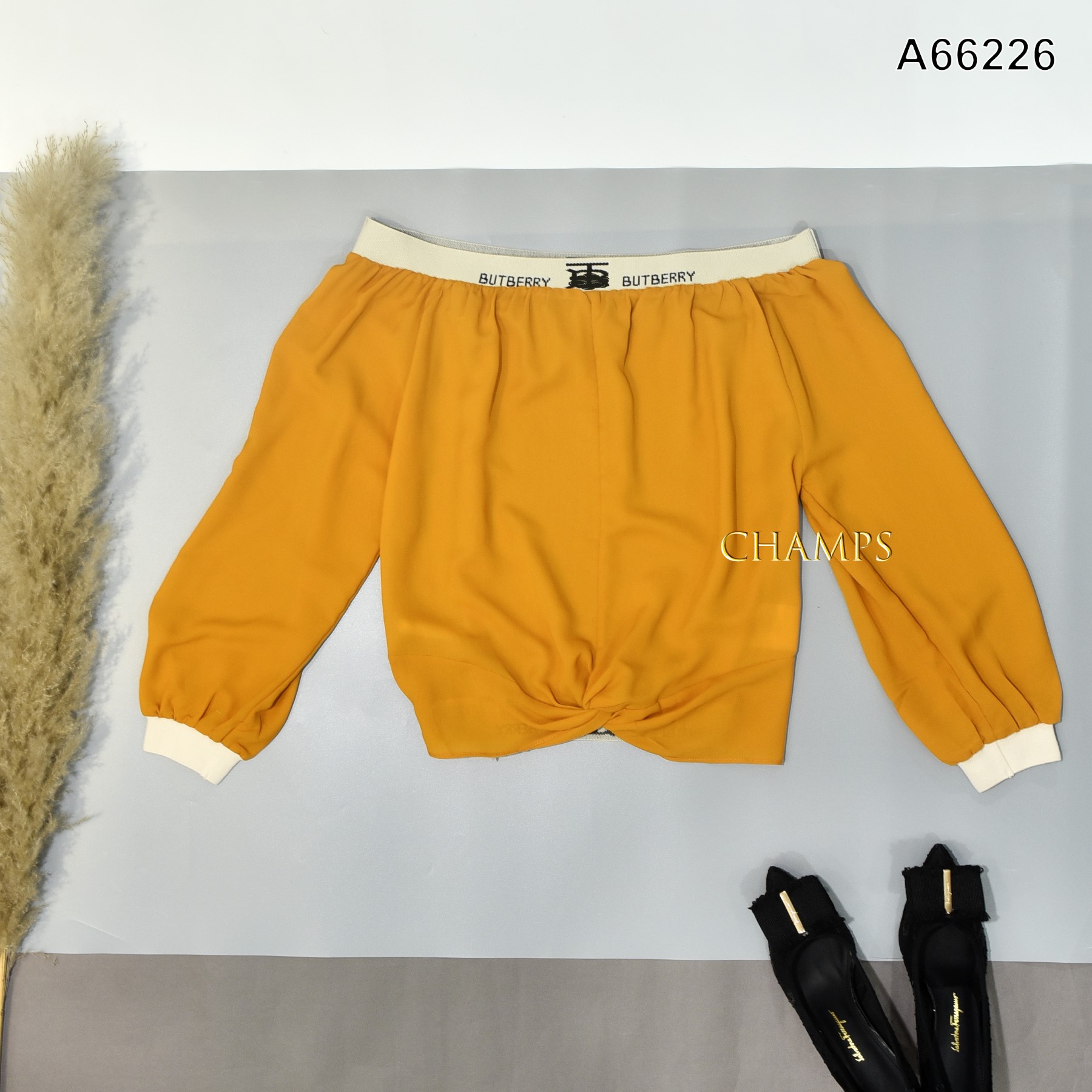 ÁO LỤA VÀNG LEN 66226