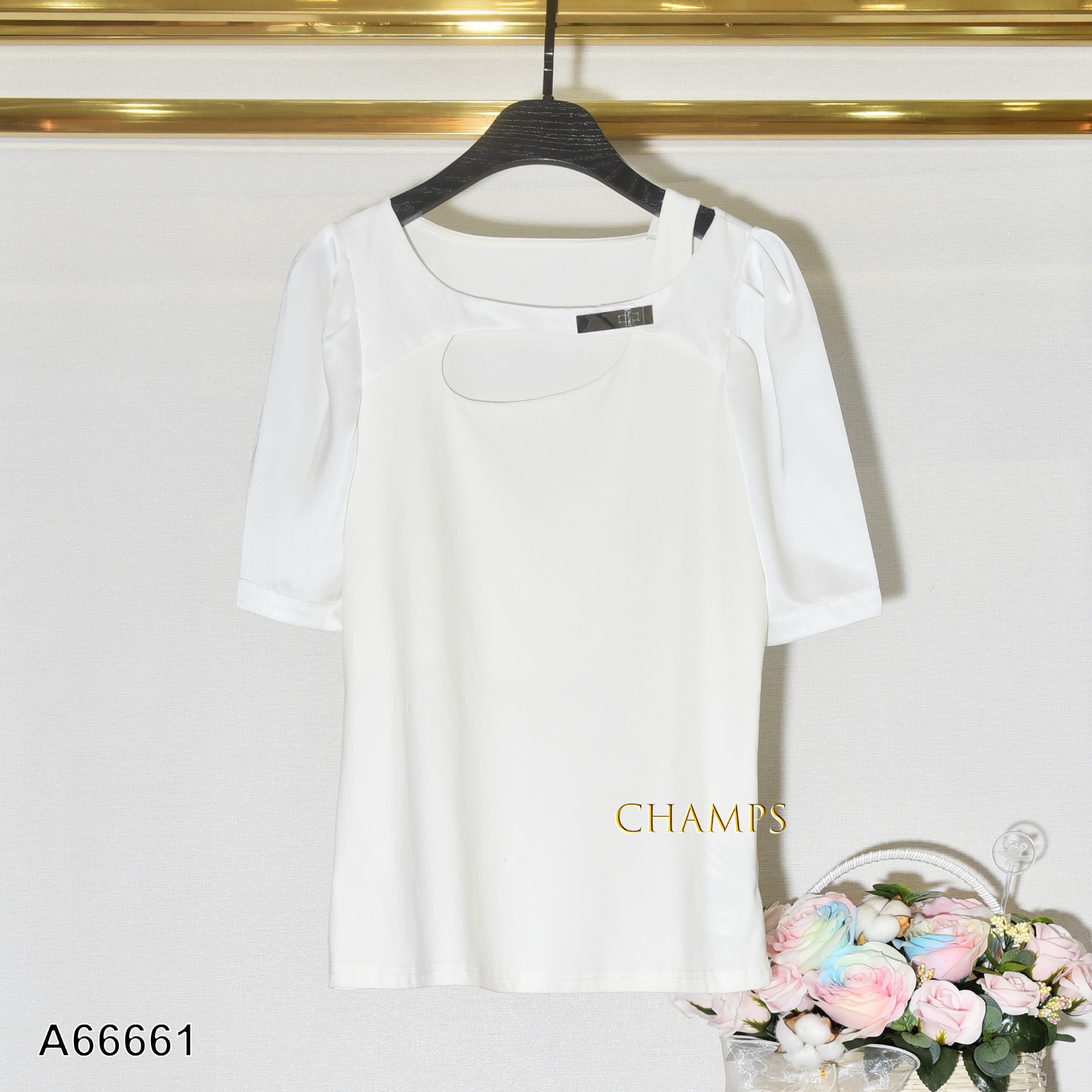 ÁO THUN TRẮNG XẺ 66661