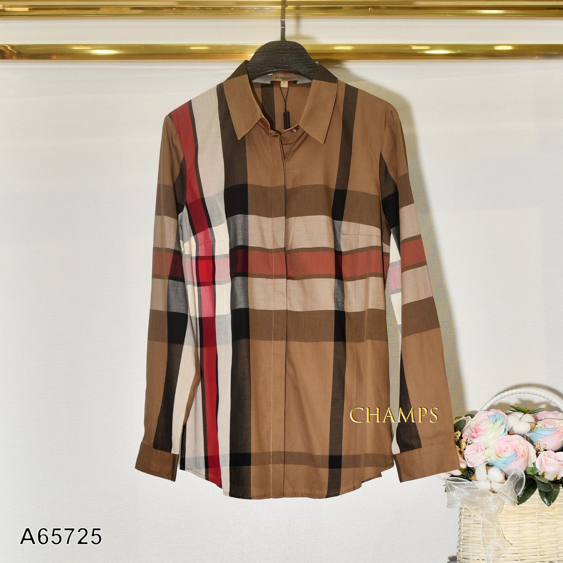 ÁO SƠ MI NÂU BBR 65725