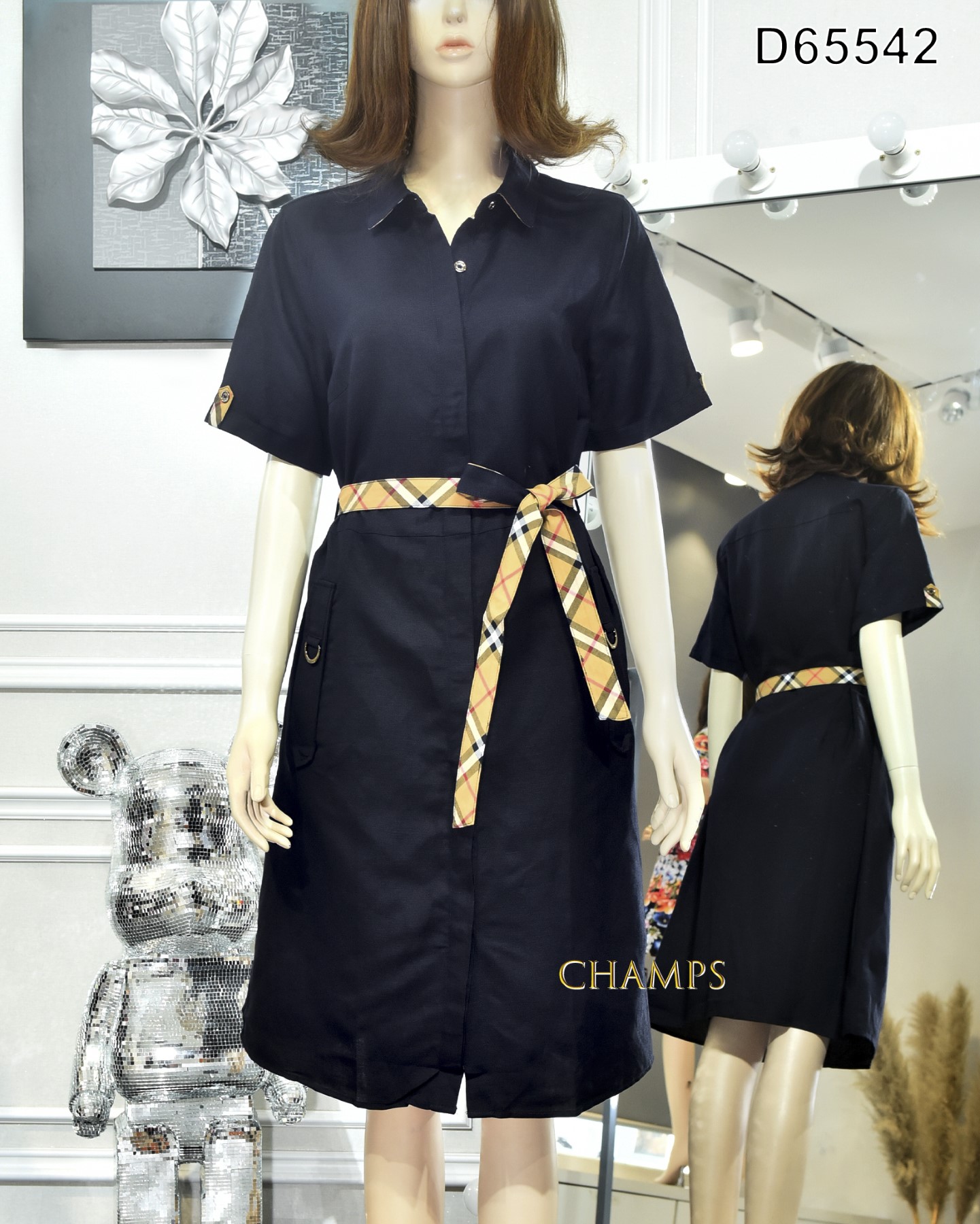 ĐẦM LENIN XANH ĐEN BBR 65542