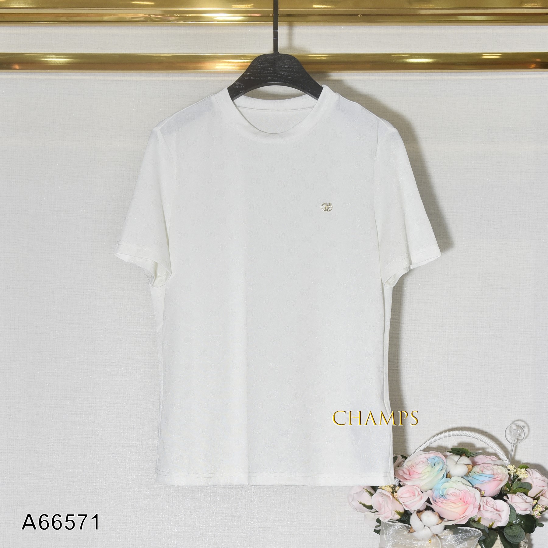 ÁO THUN TRẮNG NHŨ GUCCI 66571
