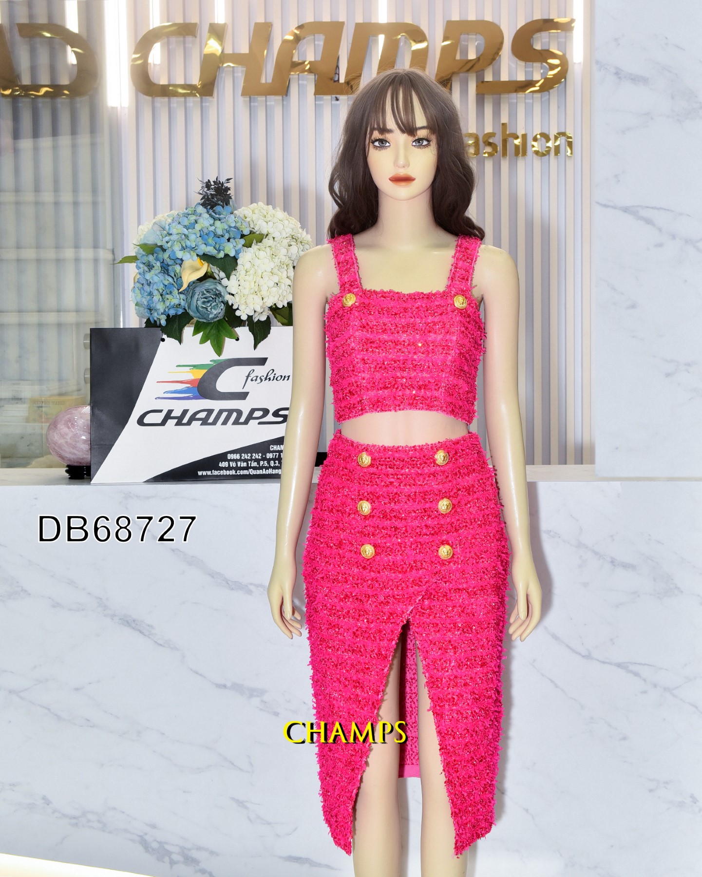 BỘ BALMAN HỒNG ÁO 2 DÂY +CV 68727