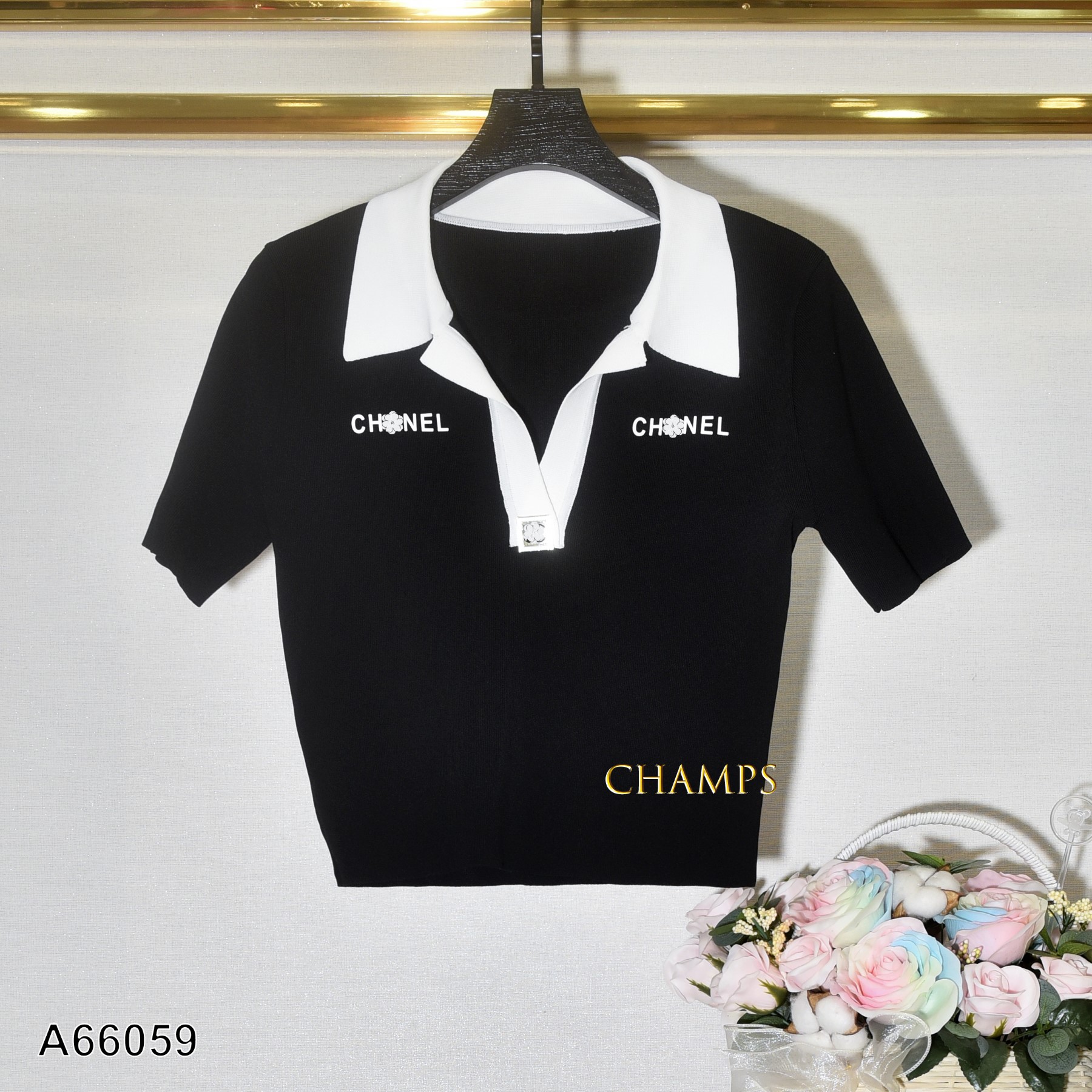 ÁO LEN ĐEN CHANEL 66059