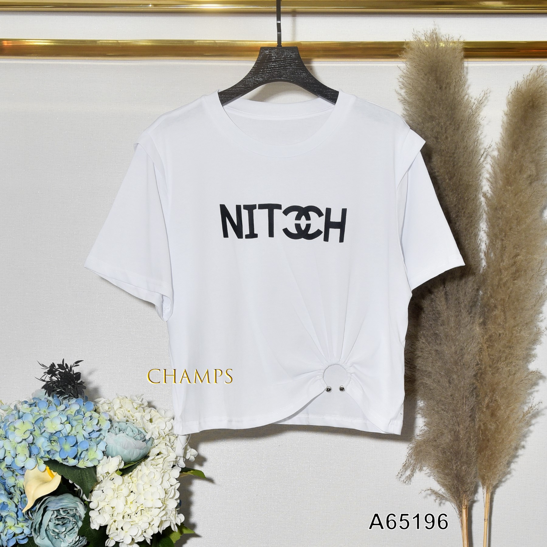 ÁO THUN TRẮNG LỬNG KHOEN 65196