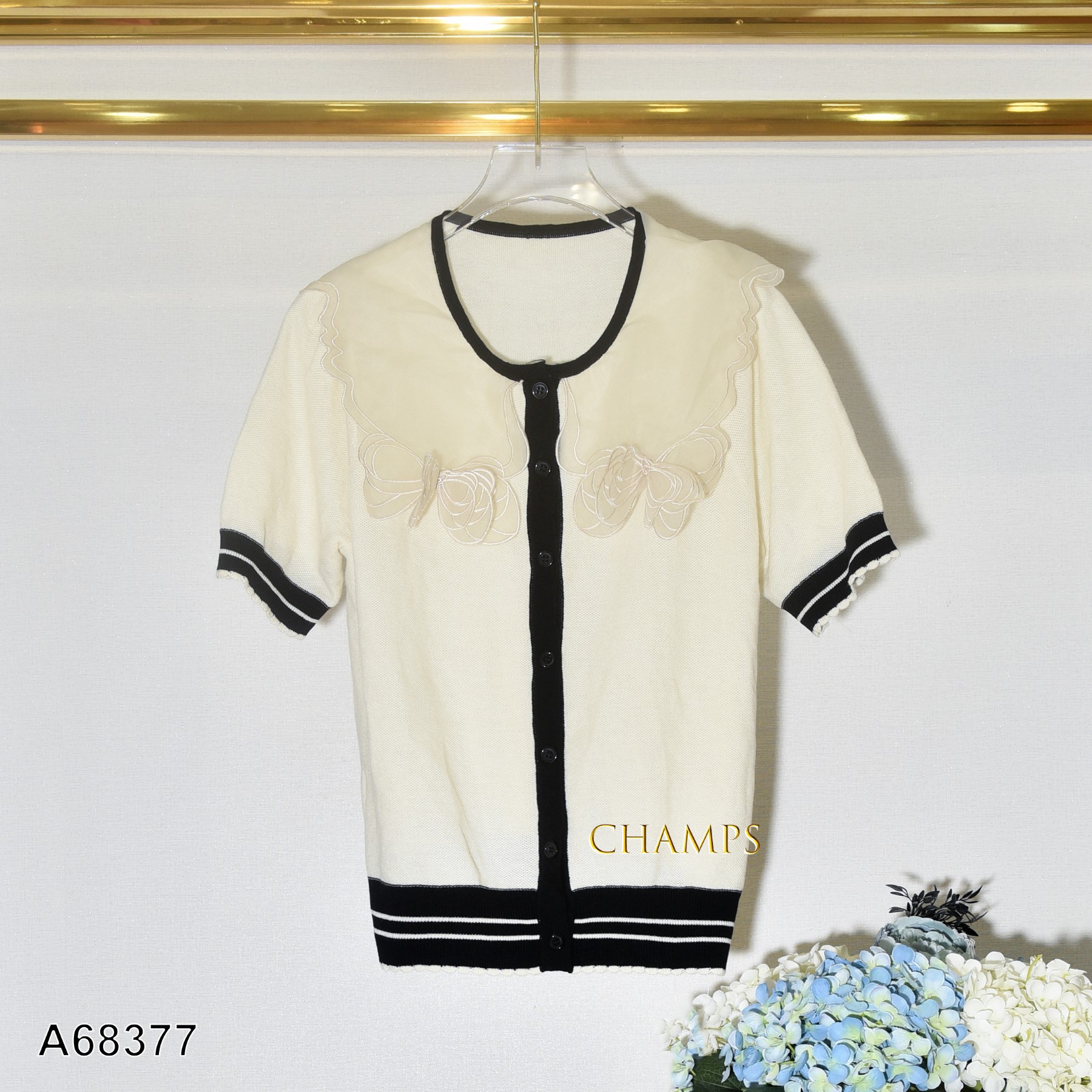 ÁO LEN KEM CỔ SEN 68377