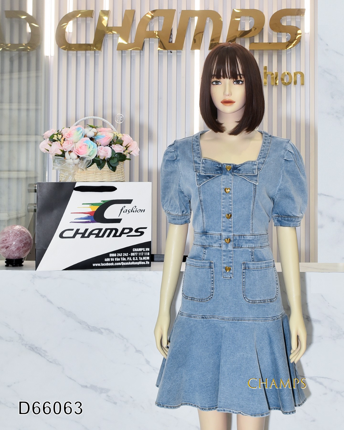 ĐẦM JEAN BÈO NƠ 66064