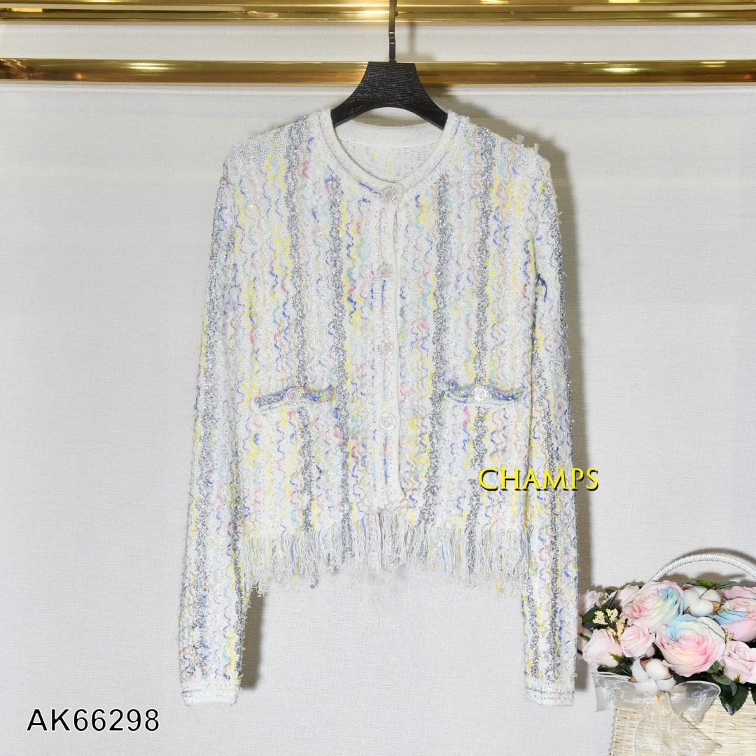 ÁO KHOÁC LEN CHANEL KIM TUYẾN 66298