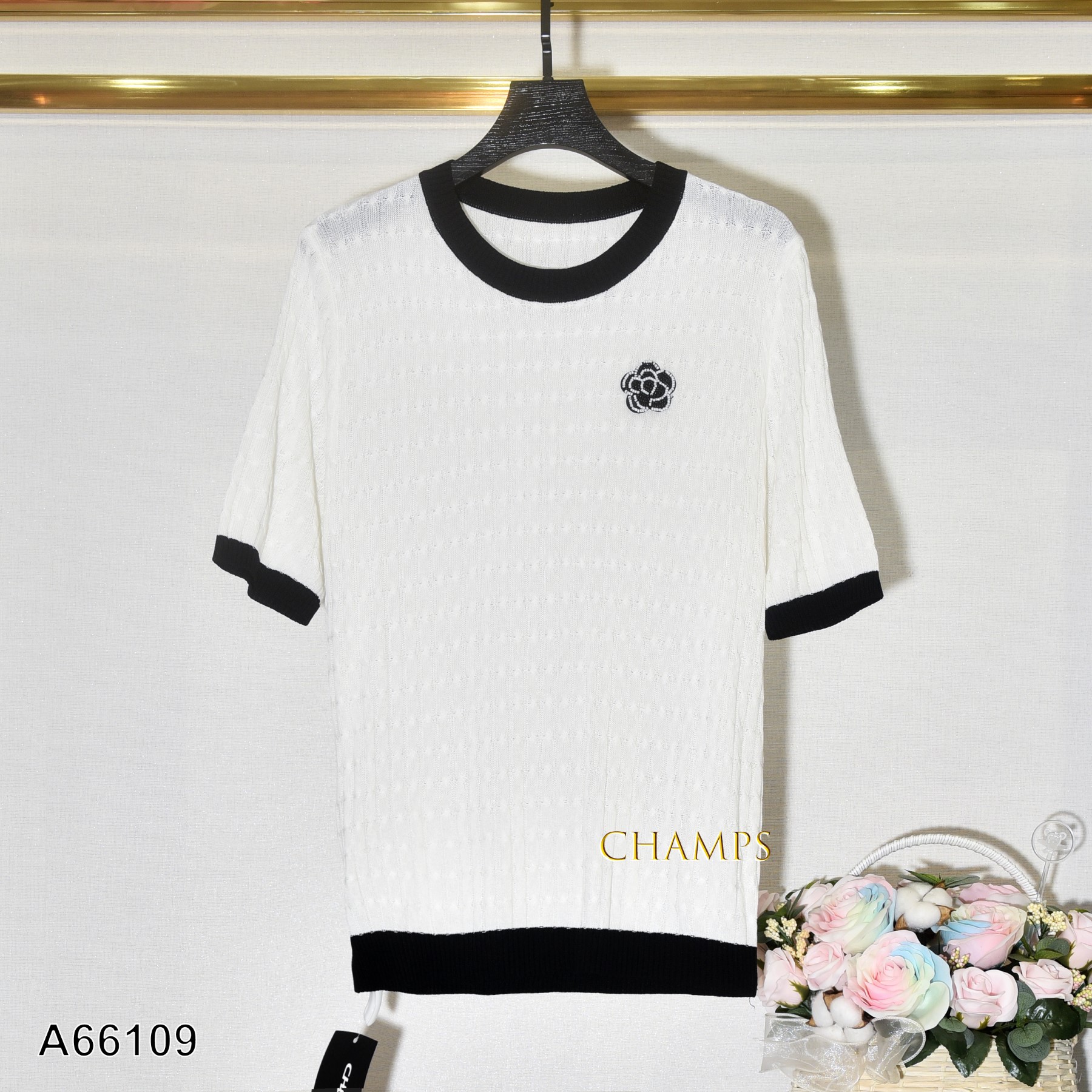 ÁO LEN TRẮNG CƯỜM 66109