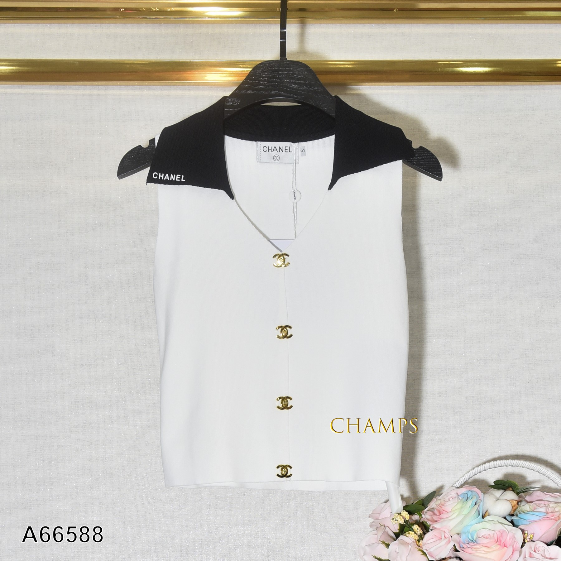 ÁO LEN TRẮNG CHANEL 66588