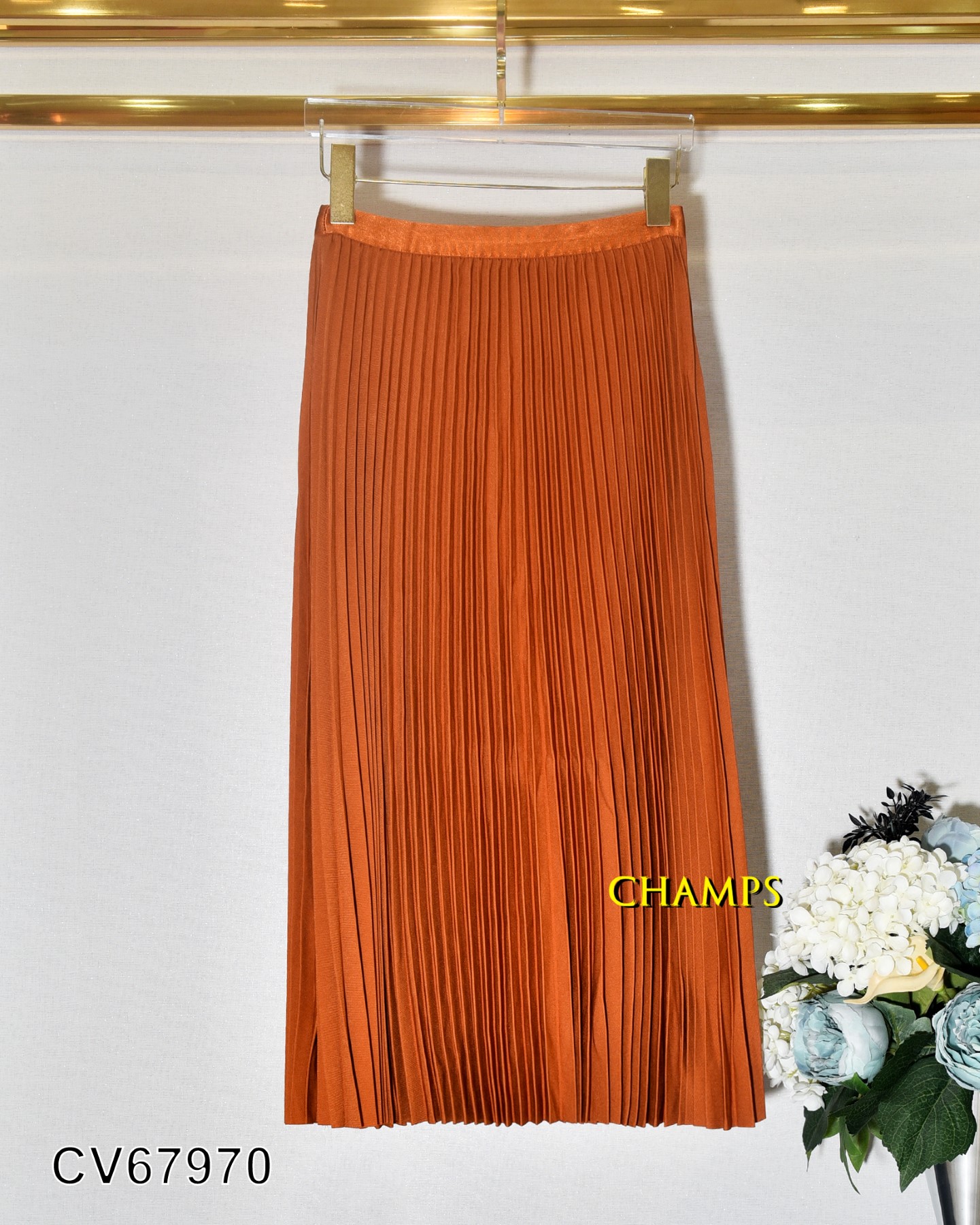 CHÂN VÁY XẾP LY CAM 67970