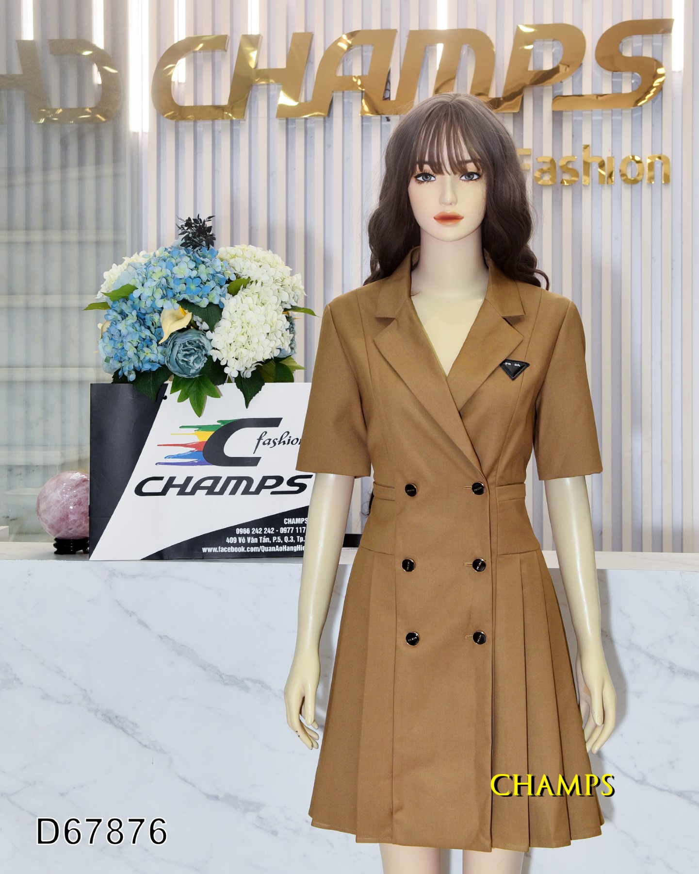 ĐẦM NÂU PRADA VEST 67876