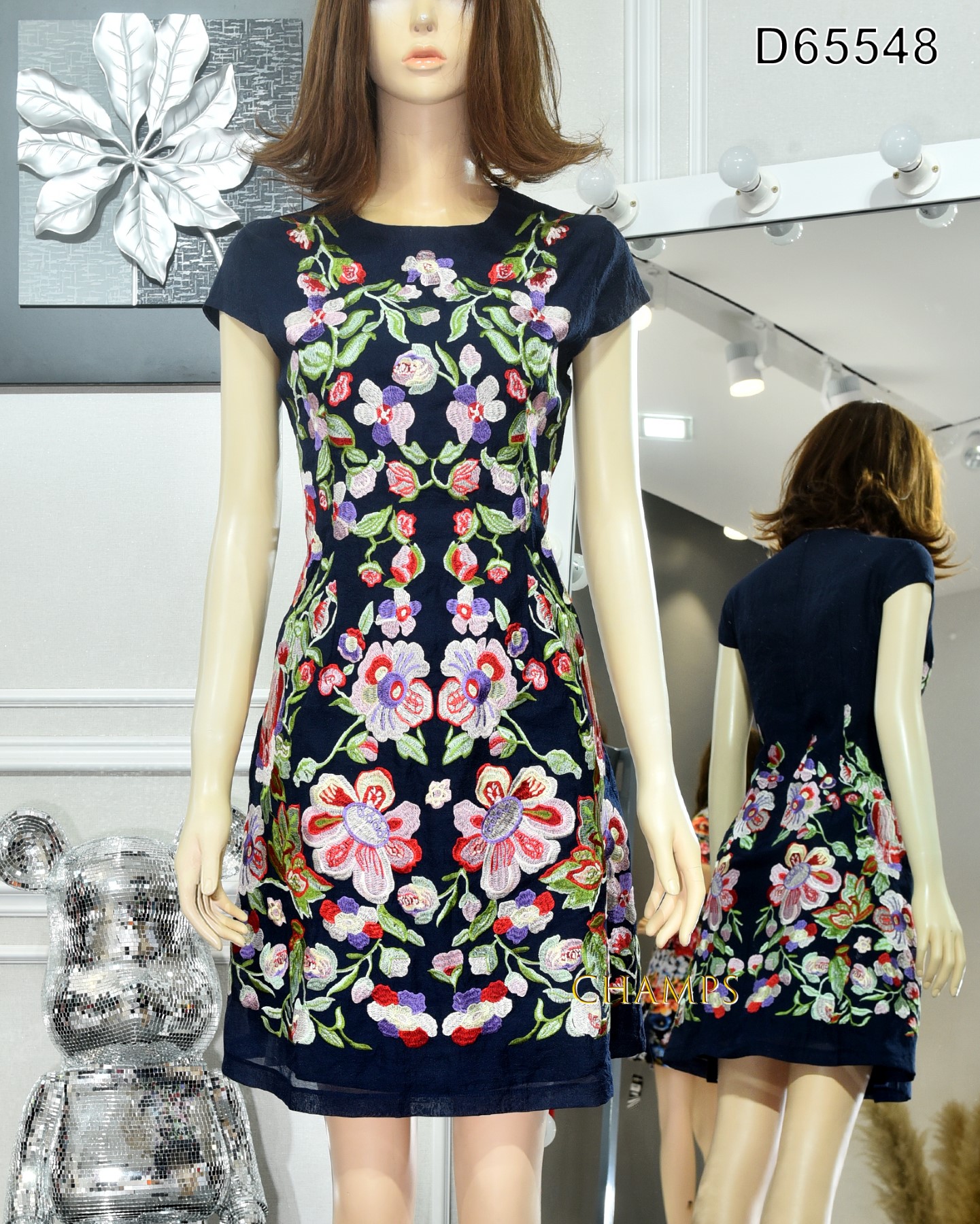 ĐẦM XANH THÊU 65548