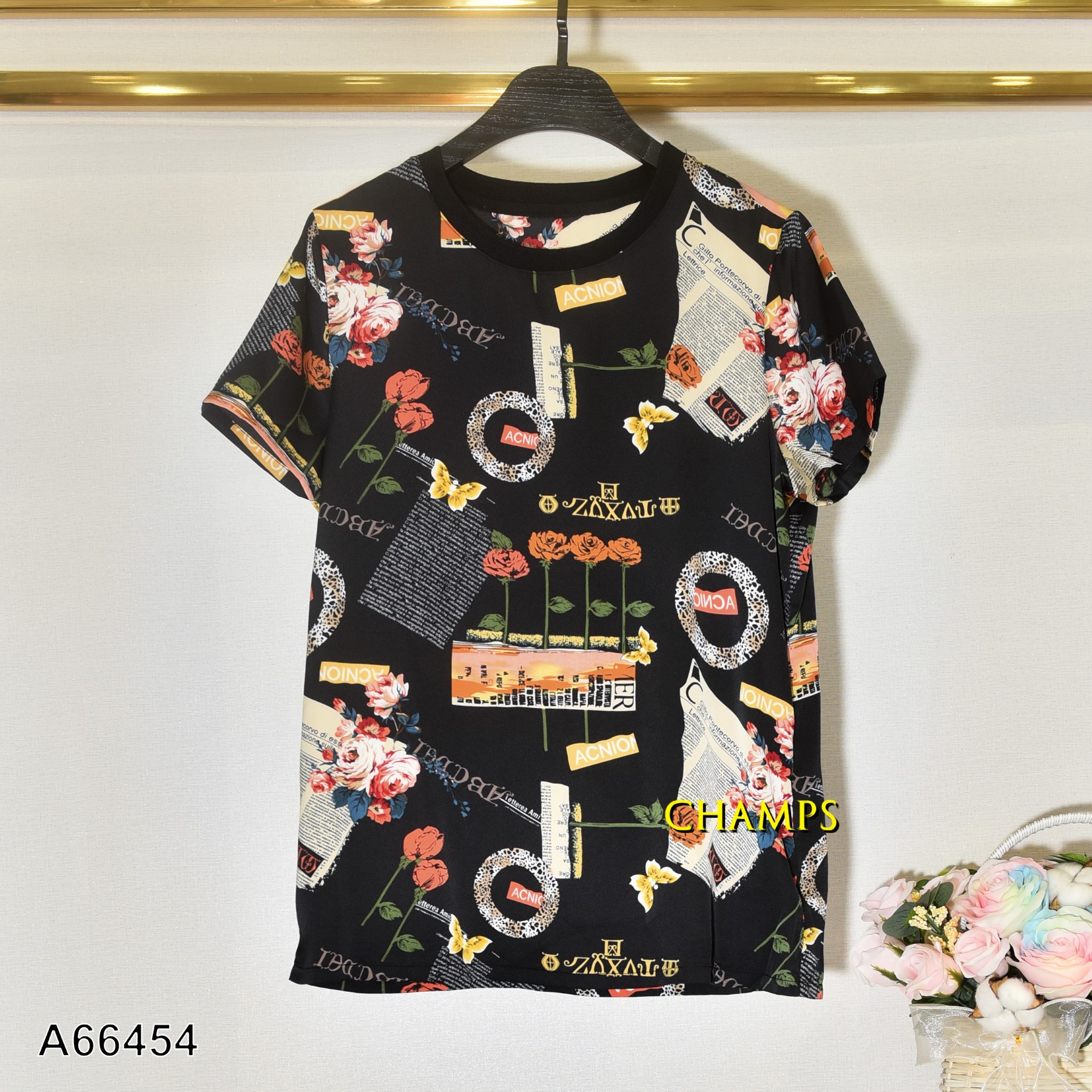 ÁO LỤA ĐEN HÌNH 66454