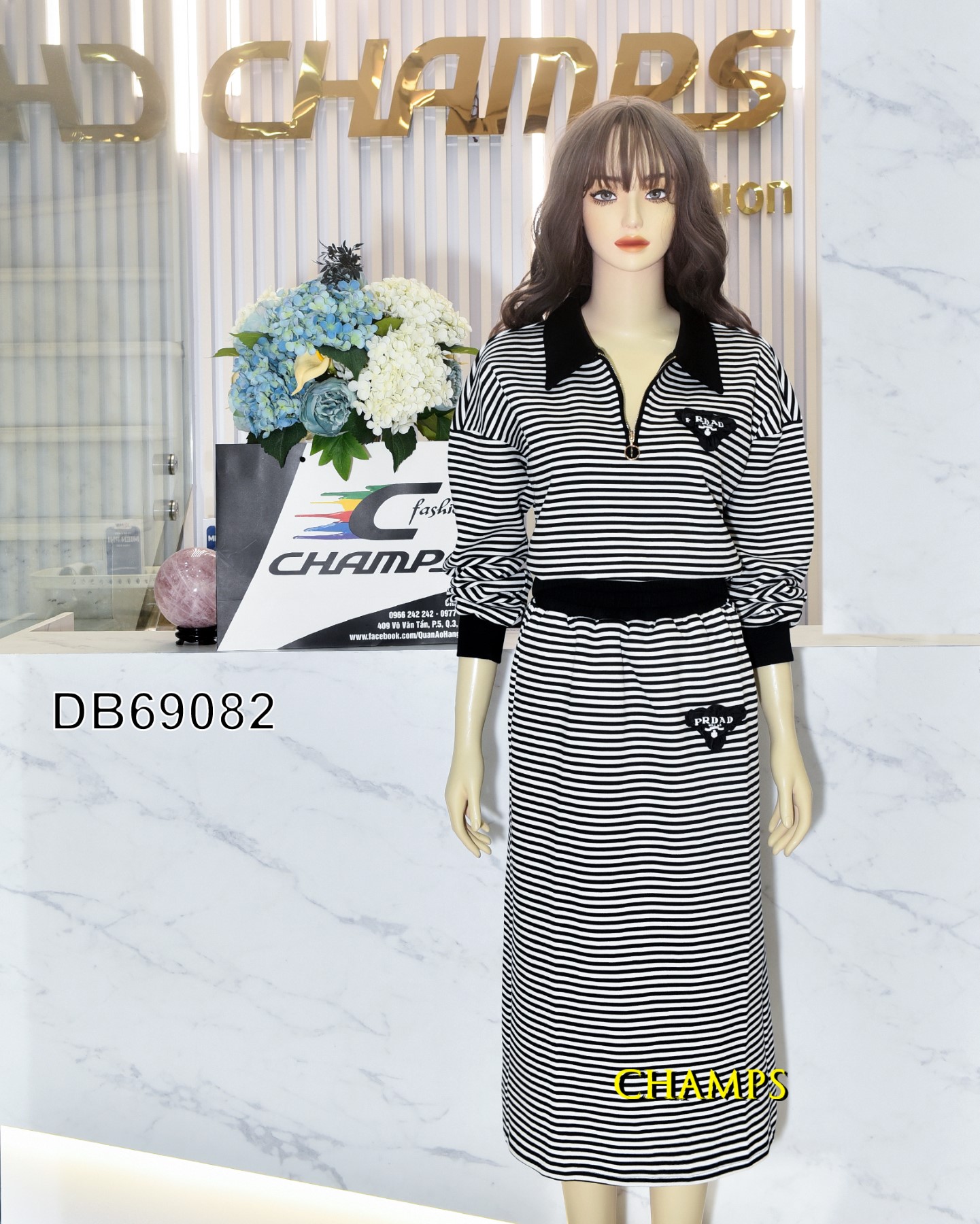 BỘ THUN KẺ PRADA 69082