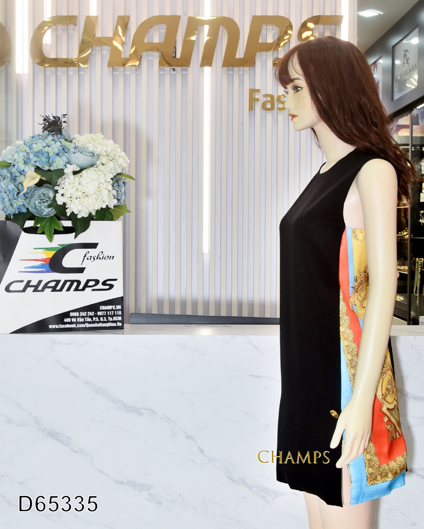 ĐẦM ĐEN VESACRE KHUY PHA LỤA 65335