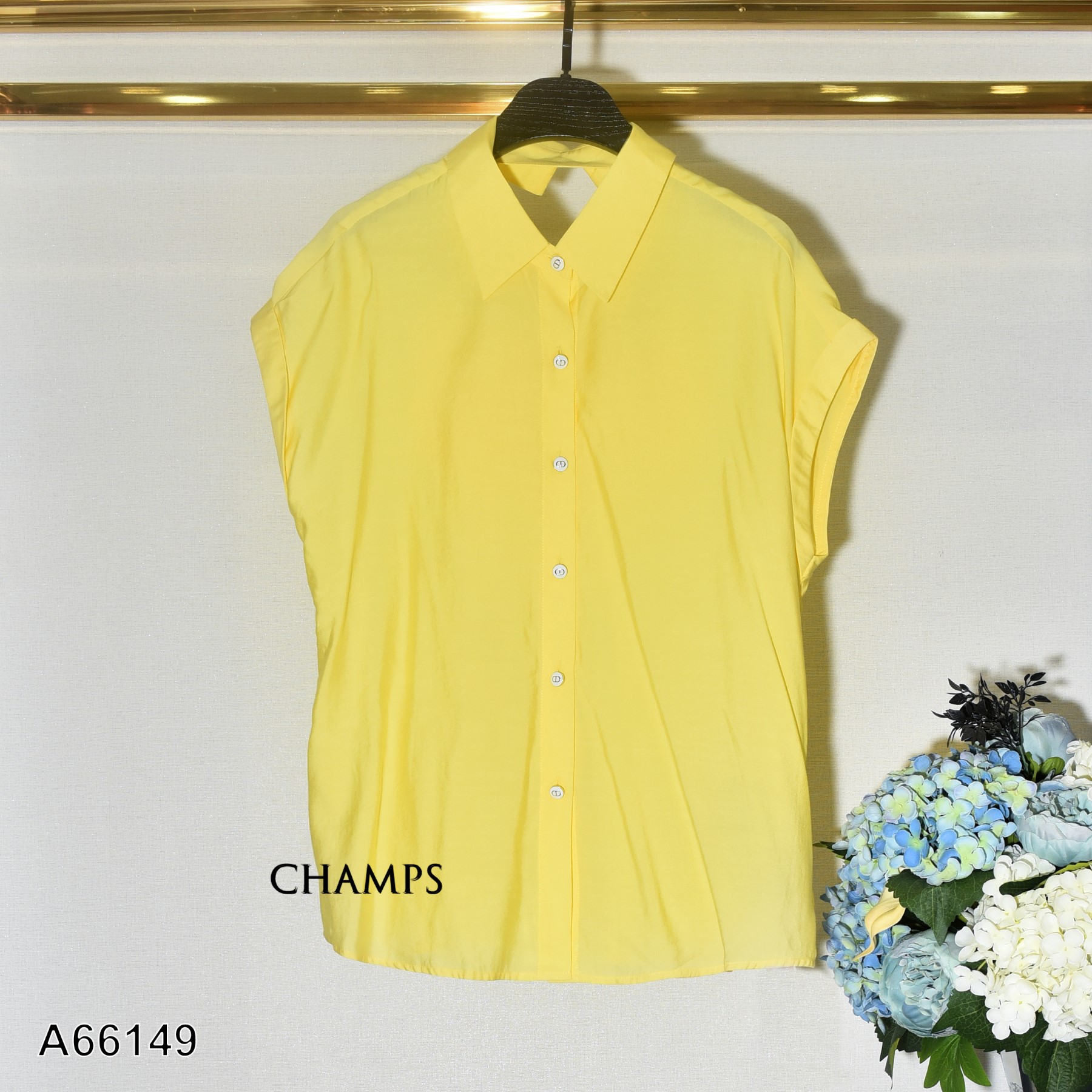 ÁO XÔ VÀNG NƠ SAU LƯNG 66149