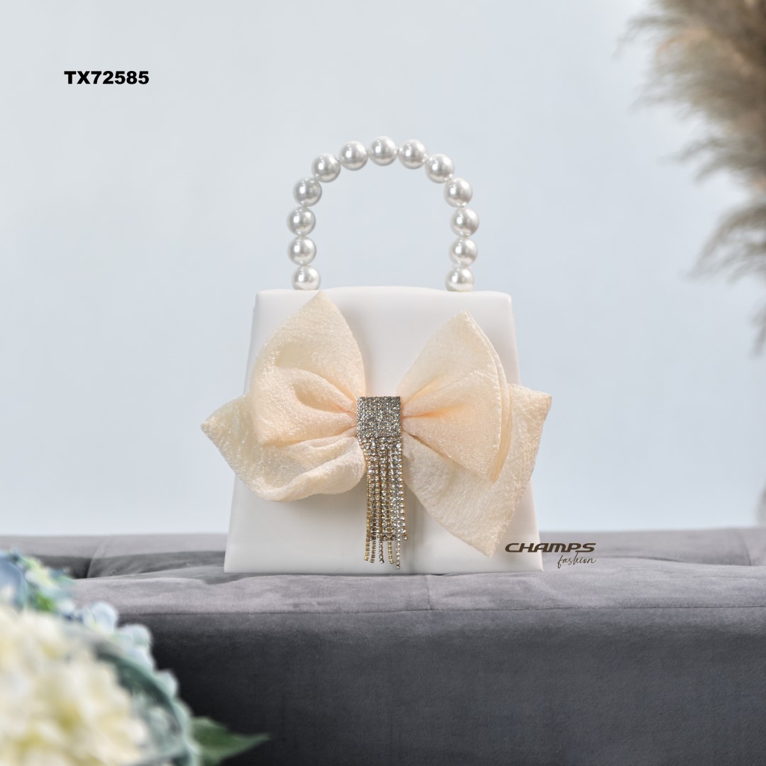 TÚI XÁCH NƠ HỒNG, TRẮNG 72585