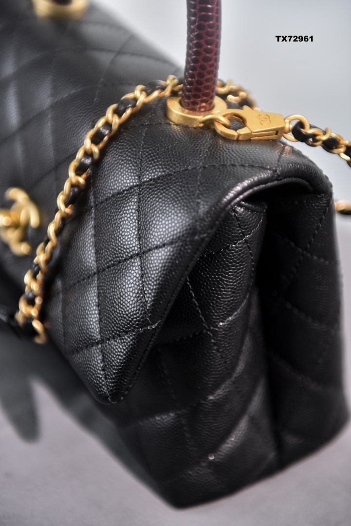 TÚI CHANEL ĐEN VIP QUAI ĐỎ 72961