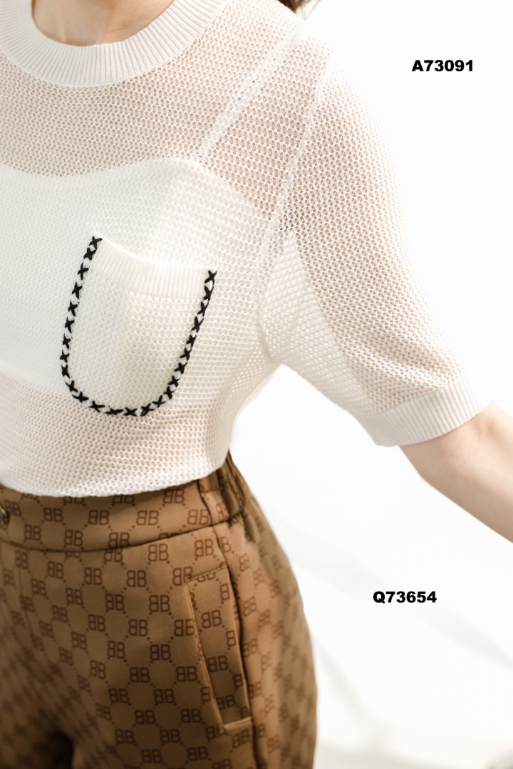 QUẦN THUN NÂU LOGO B 73654