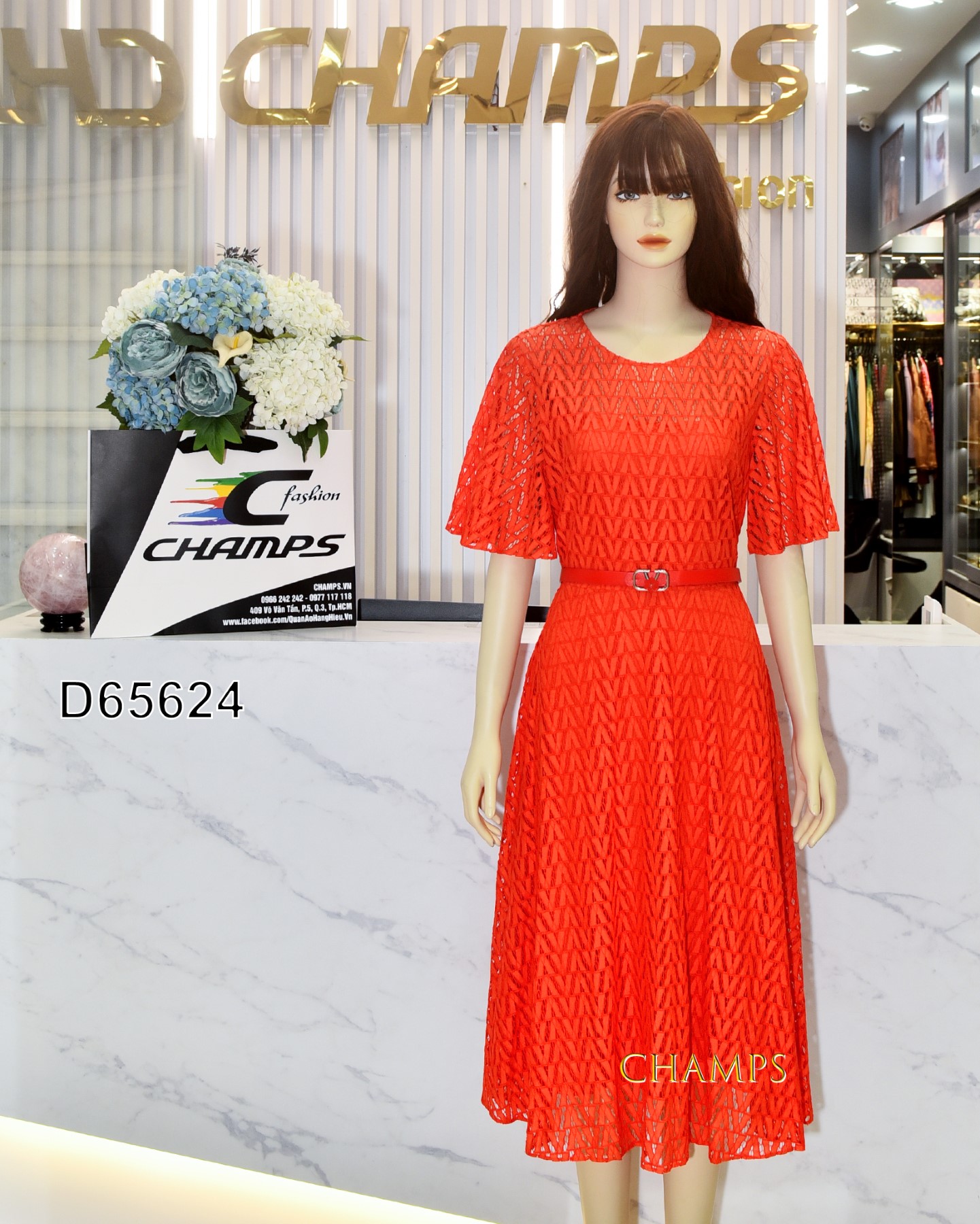 ĐẦM REN CAM +DN 65624