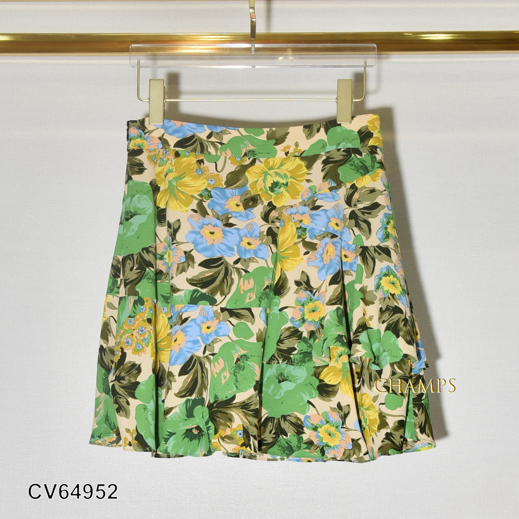 CHÂN VÁY LỤA BÔNG XANH 64952