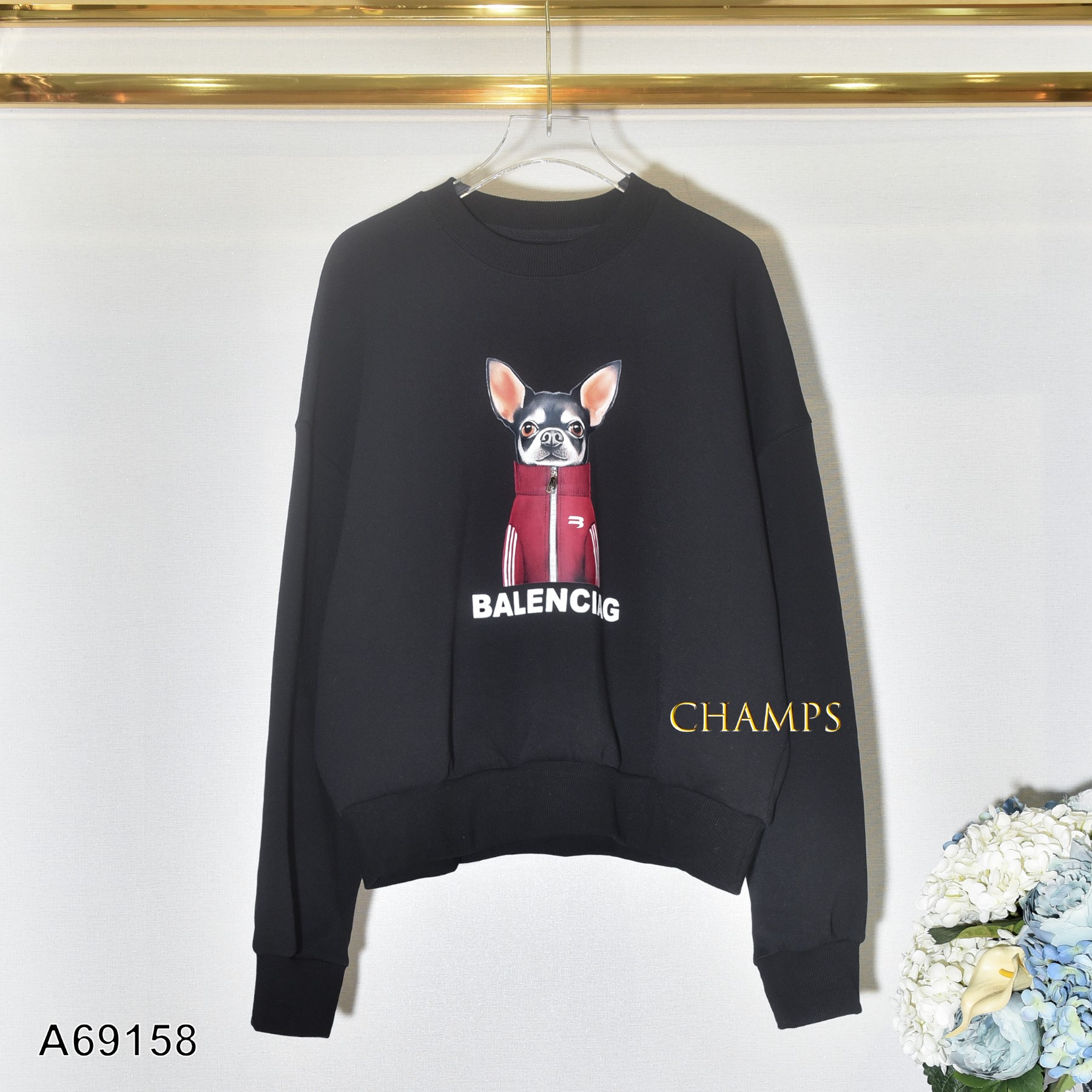 ÁO HOODIE ĐEN HÌNH 69158