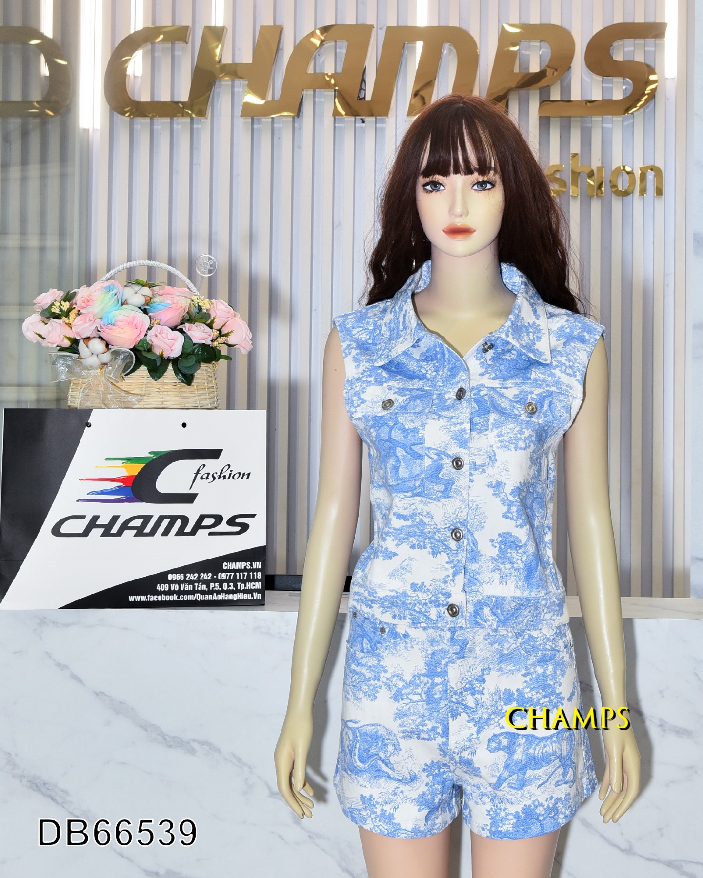 BỘ JEAN DIOR XANH 66539