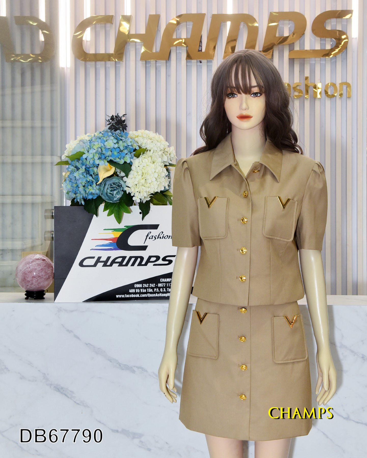 BỘ NÂU VALENTINO +CV 67790