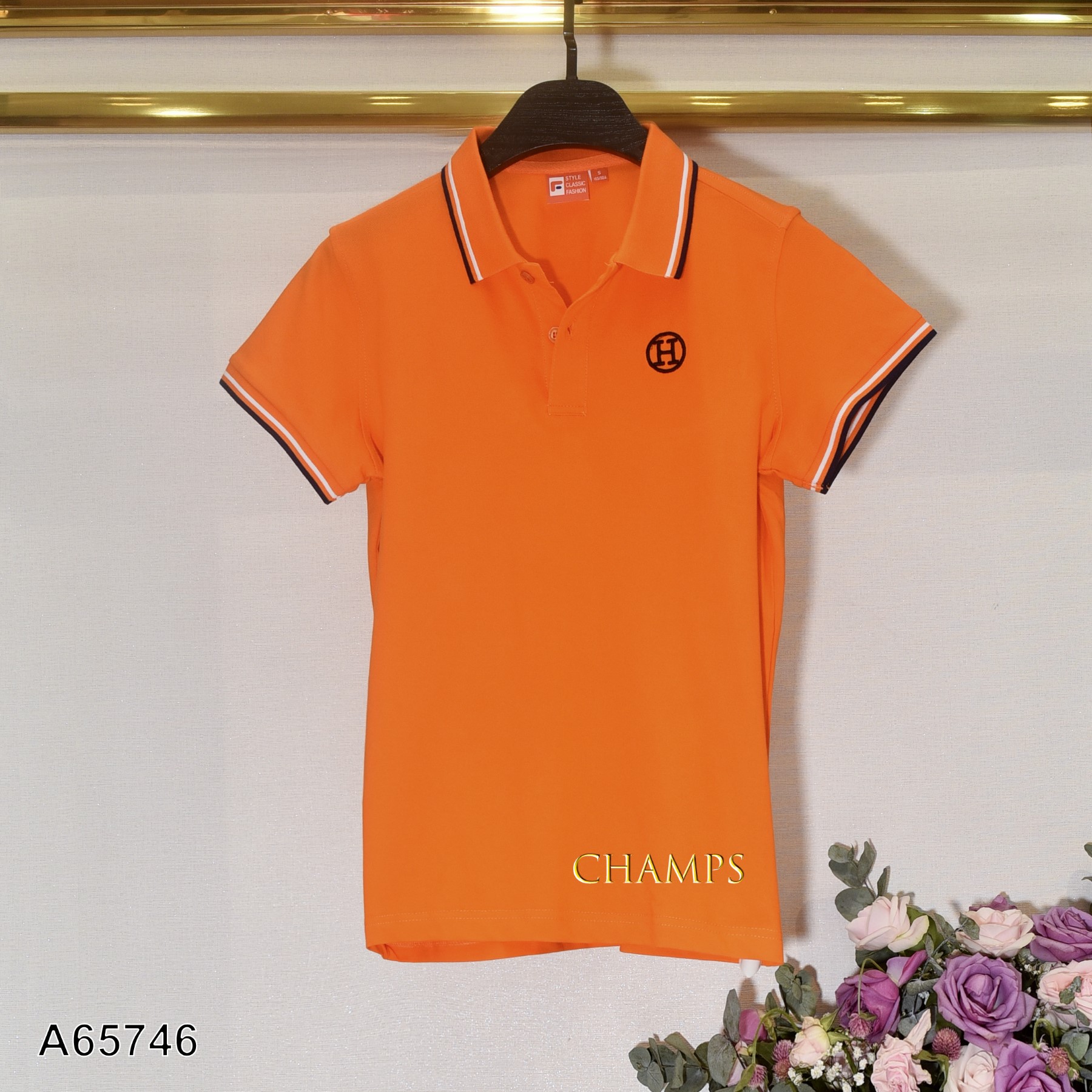 ÁO THUN CAM CỔ HERMEX 65746